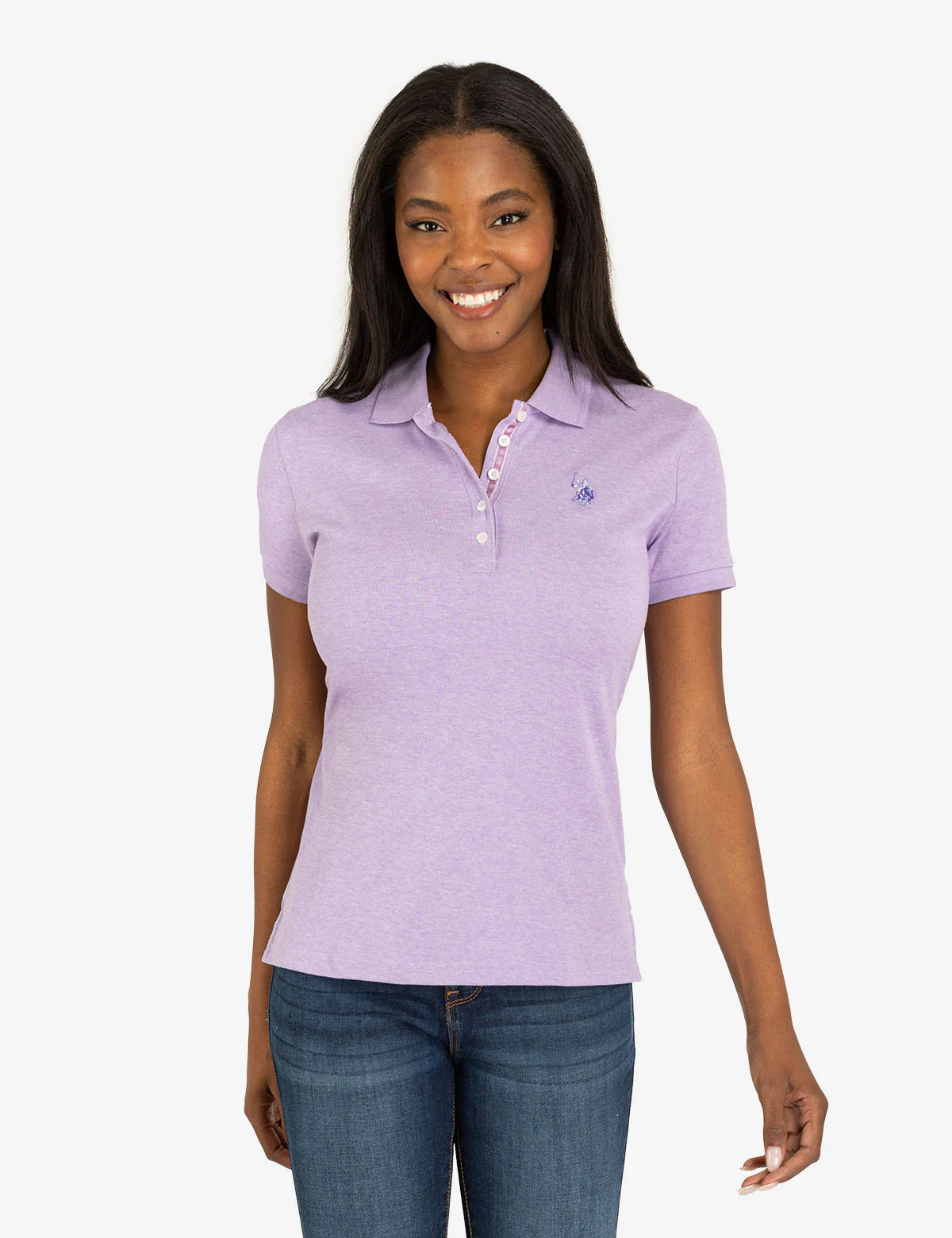 SOLID INTERLOCK HEATHER POLO SHIRT - Image 6