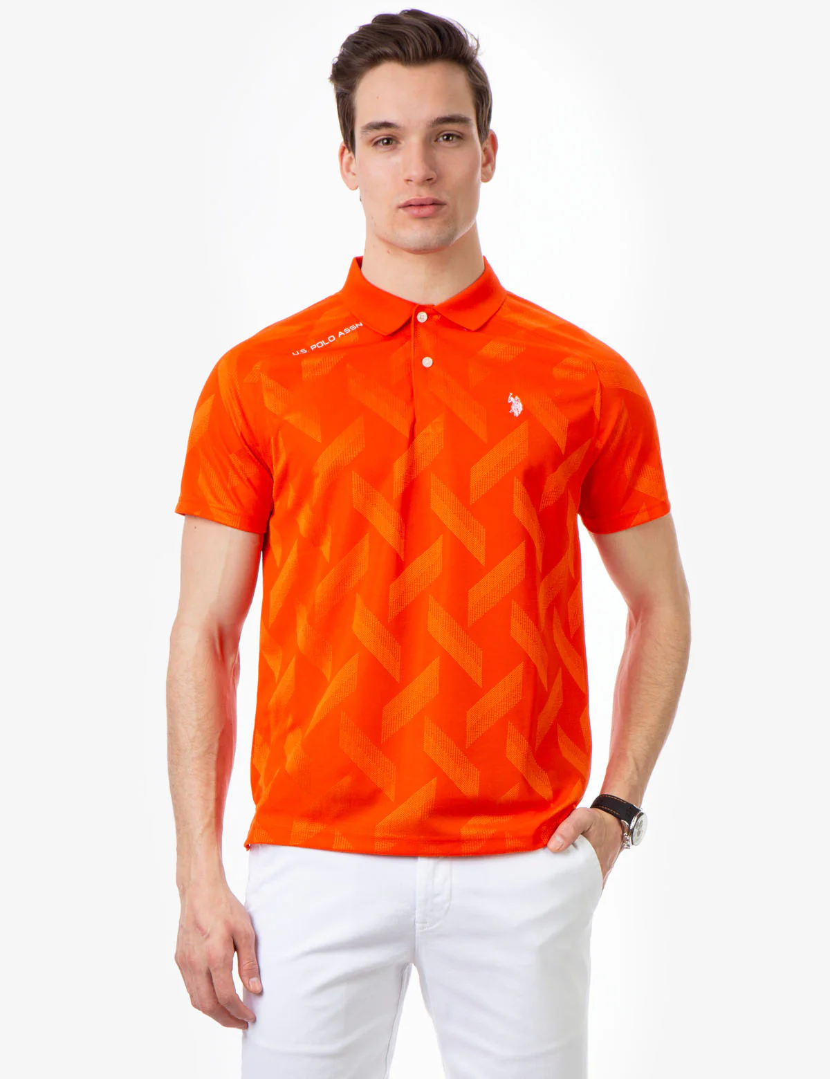 INTERLOCK JAQUARD GOLF SHIRT - Image 3