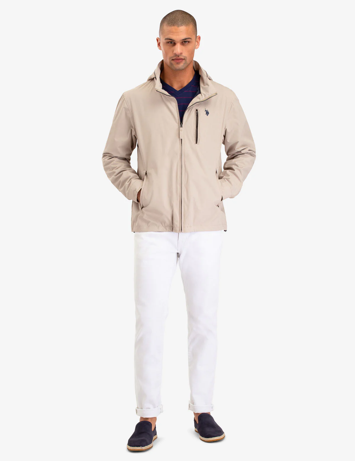 WINDBREAKER WITH PIPING - Image 2