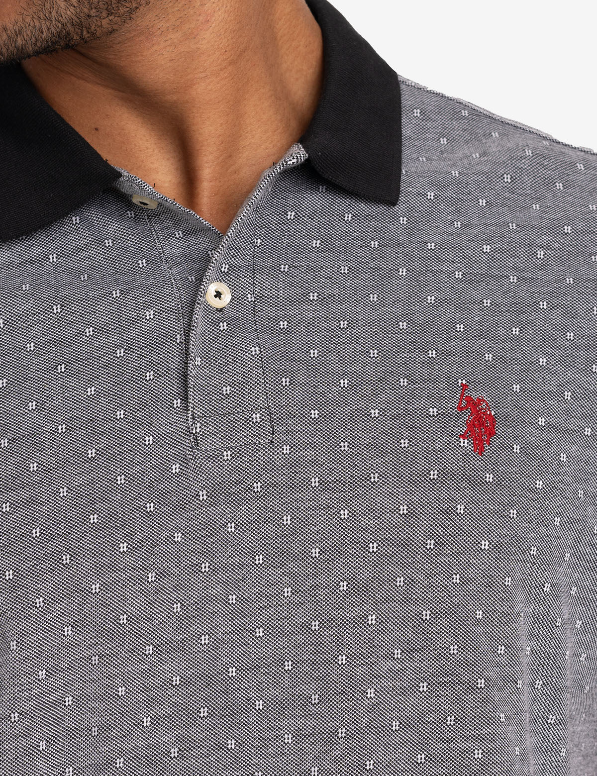 JACQUARD BIRDSEYE PIQUE POLO SHIRT - Image 11