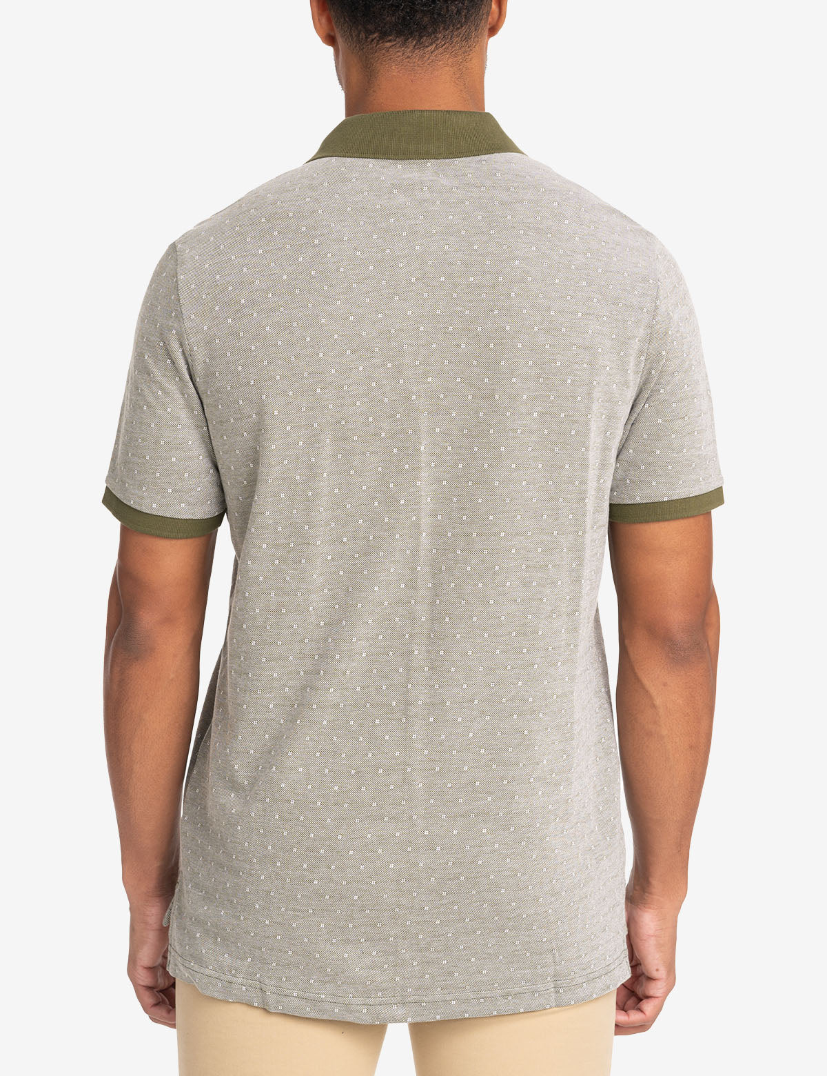 JACQUARD BIRDSEYE PIQUE POLO SHIRT - Image 17