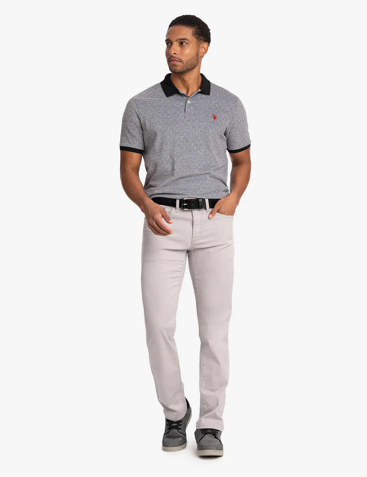 JACQUARD BIRDSEYE PIQUE POLO SHIRT - Image 9