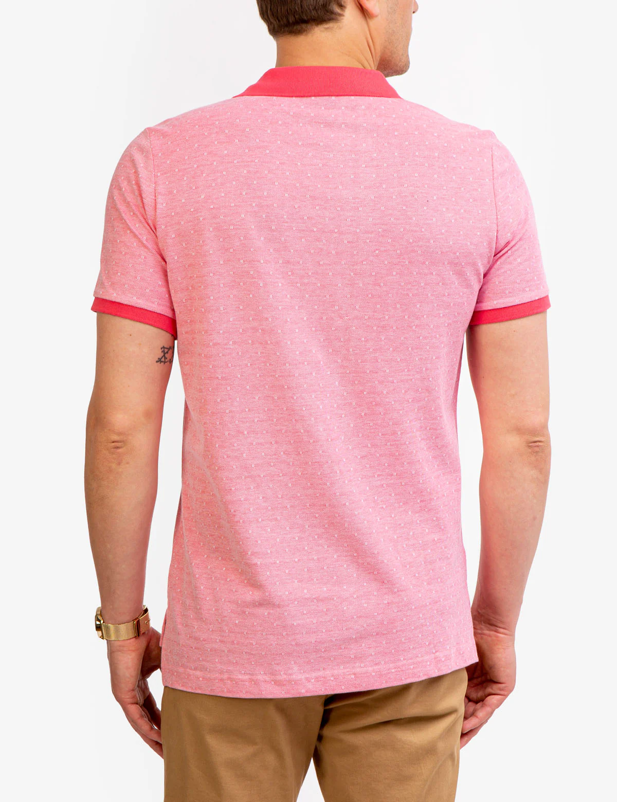 JACQUARD BIRDSEYE PIQUE POLO SHIRT - Image 15
