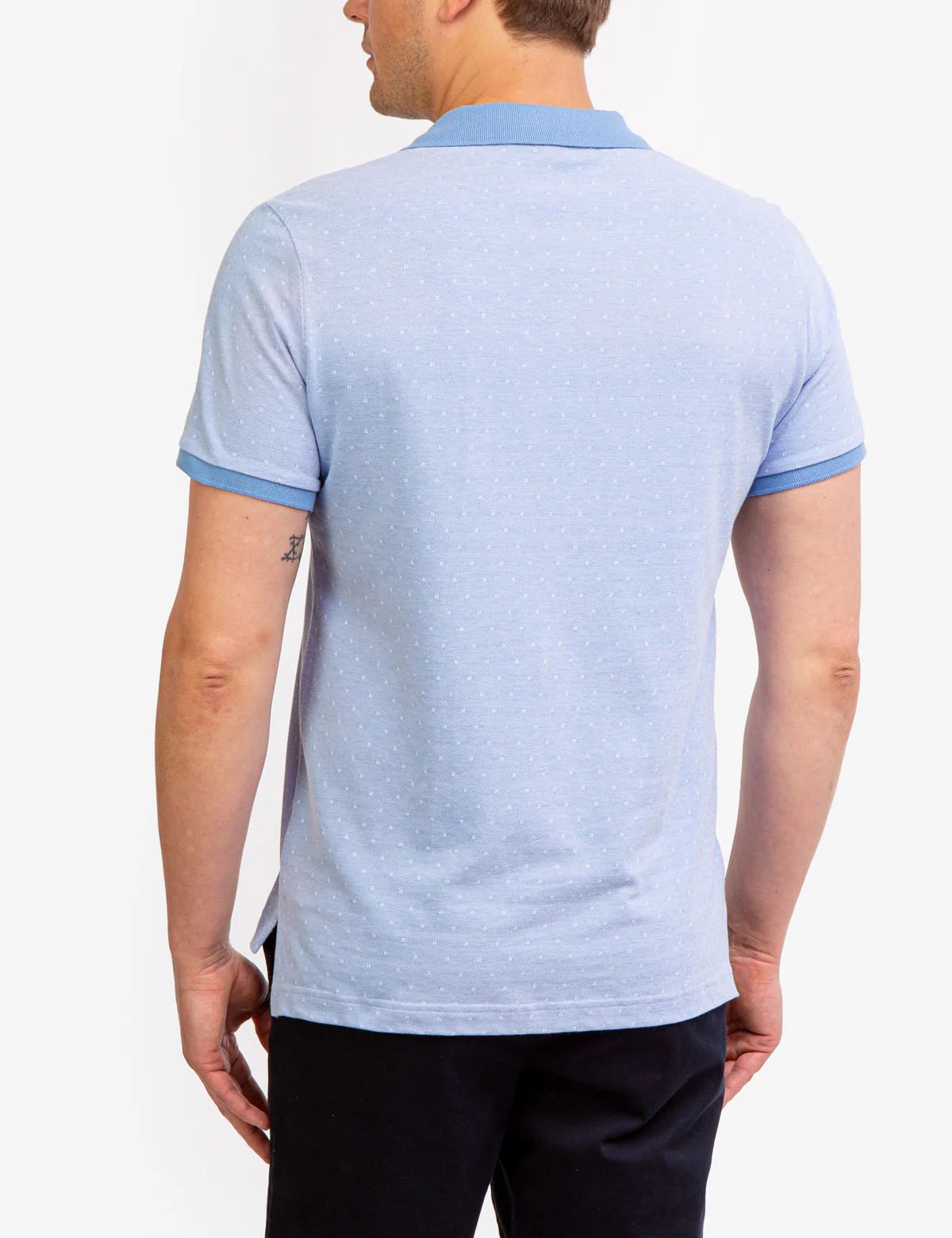 JACQUARD BIRDSEYE PIQUE POLO SHIRT - Image 4