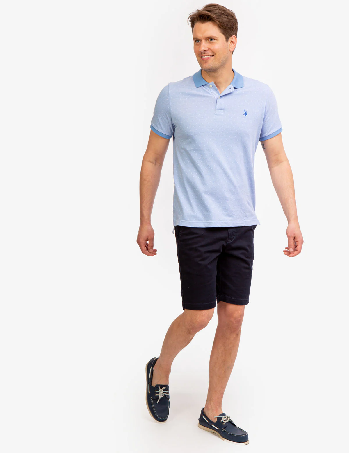 JACQUARD BIRDSEYE PIQUE POLO SHIRT - Image 6