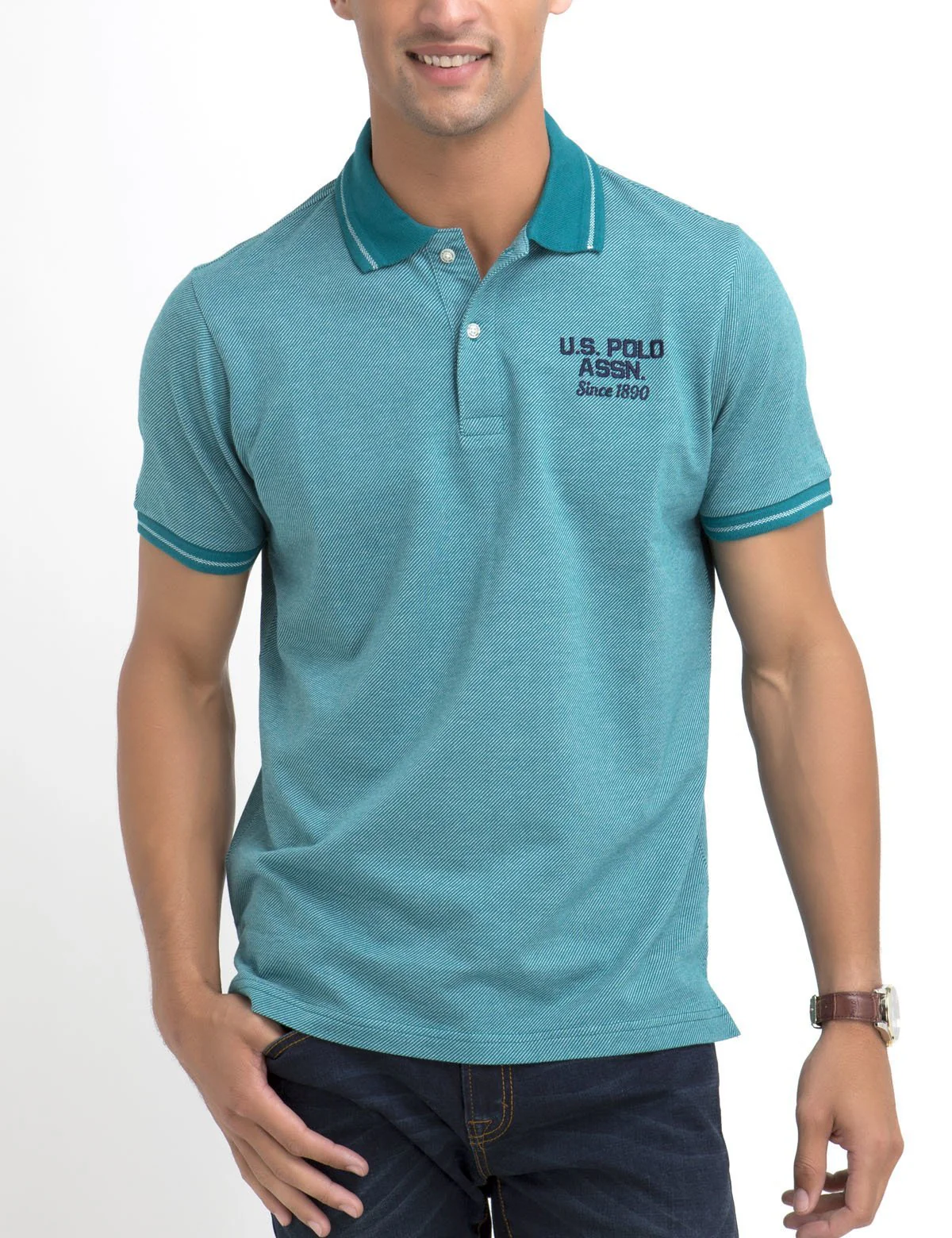 JACQUARD JERSEY POLO SHIRT - Image 5