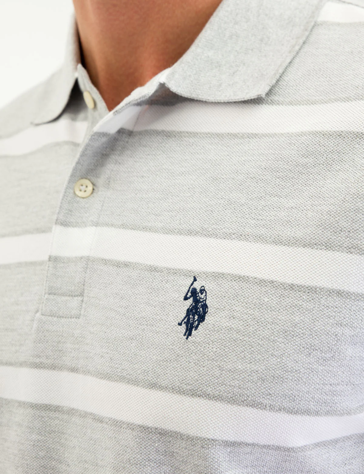 JACQUARD JERSEY STRIPE POLO SHIRT - Image 11