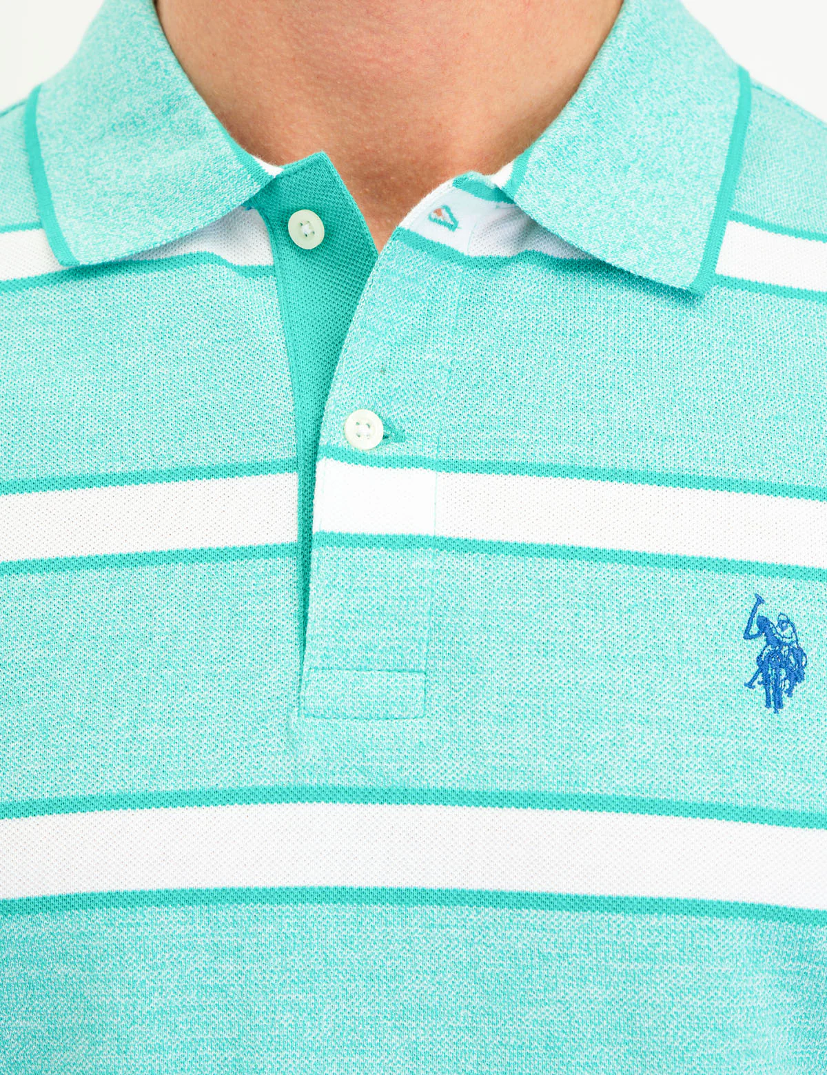 JACQUARD JERSEY STRIPE POLO SHIRT - Image 14