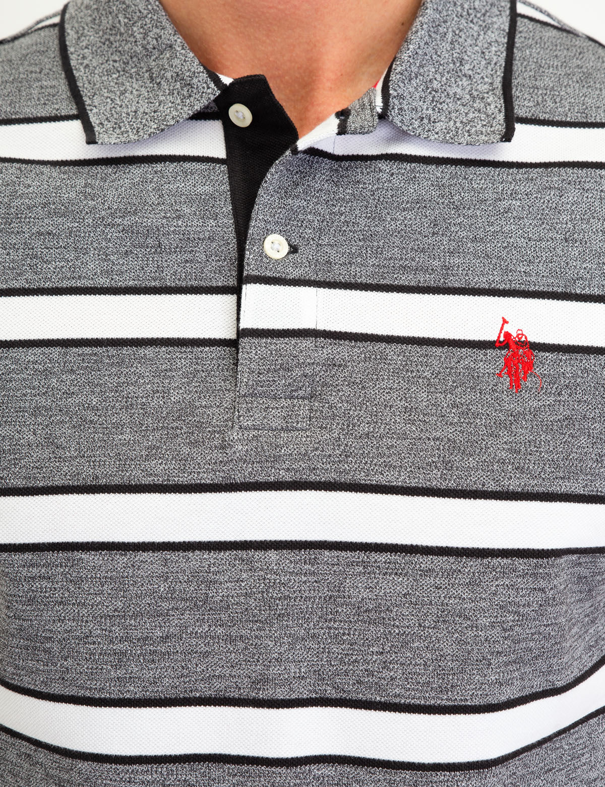 JACQUARD JERSEY STRIPE POLO SHIRT - Image 8