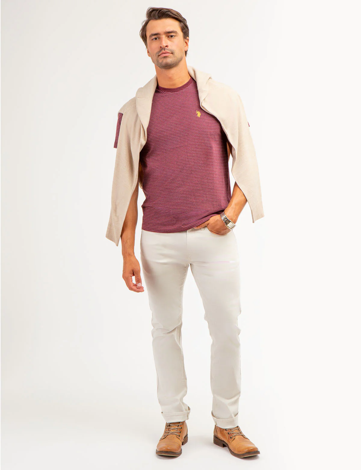 JACQUARD MICRO STRIPE T-SHIRT - Image 2