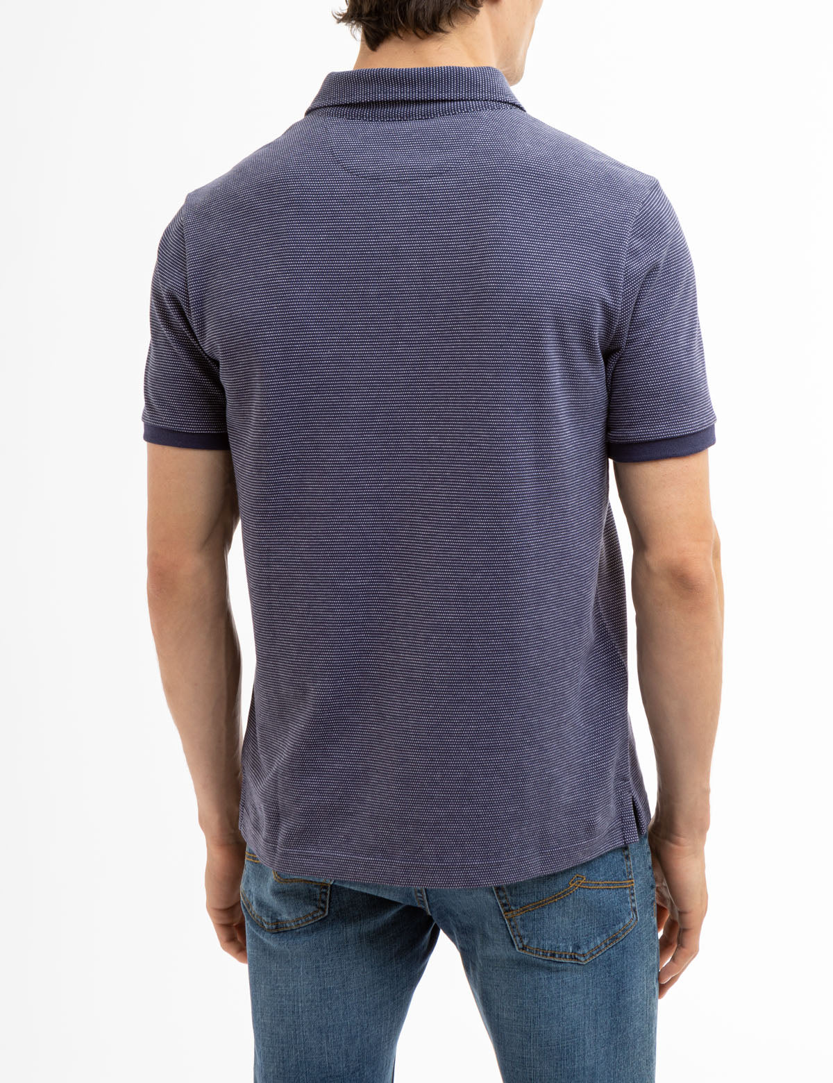 JACQUARD PIQUE PIECED POLO SHIRT - Image 8