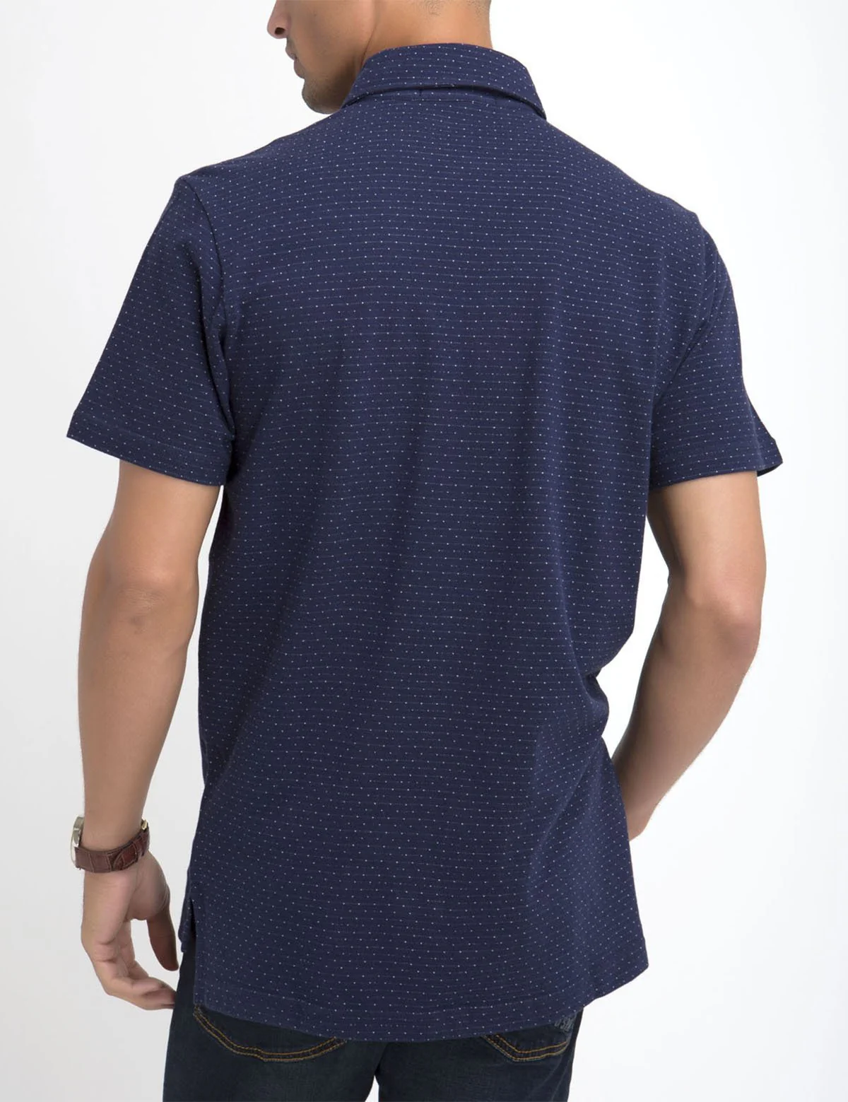 JACQUARD PIQUE POLO SHIRT - Image 5