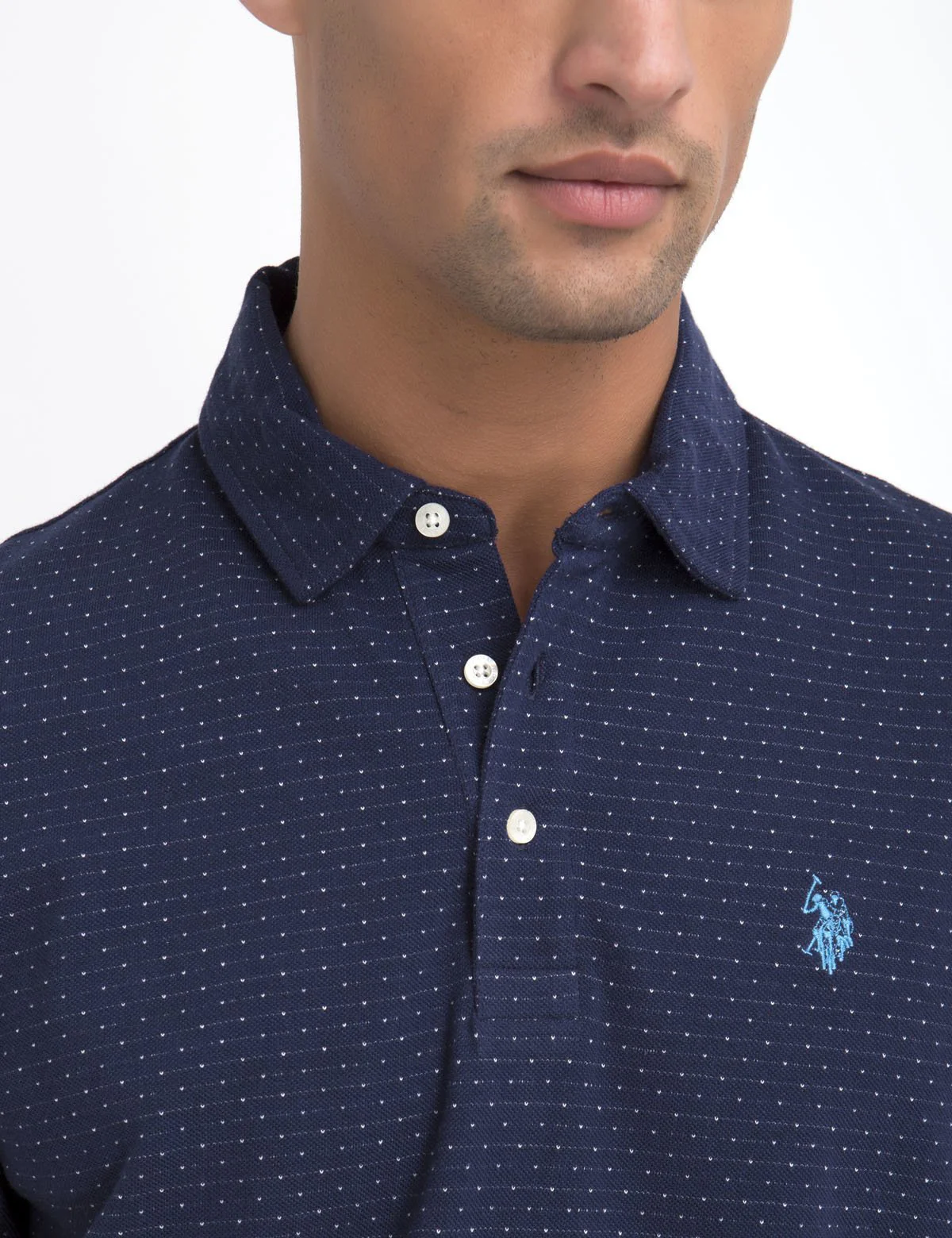 JACQUARD PIQUE POLO SHIRT - Image 6