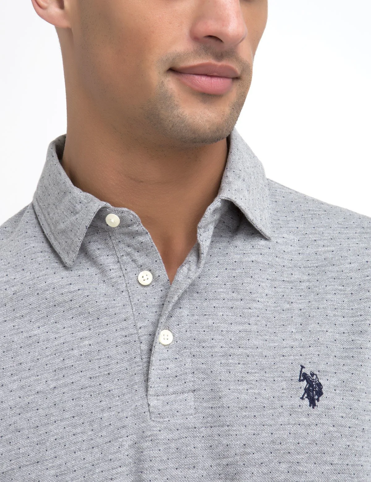 JACQUARD PIQUE POLO SHIRT - Image 8
