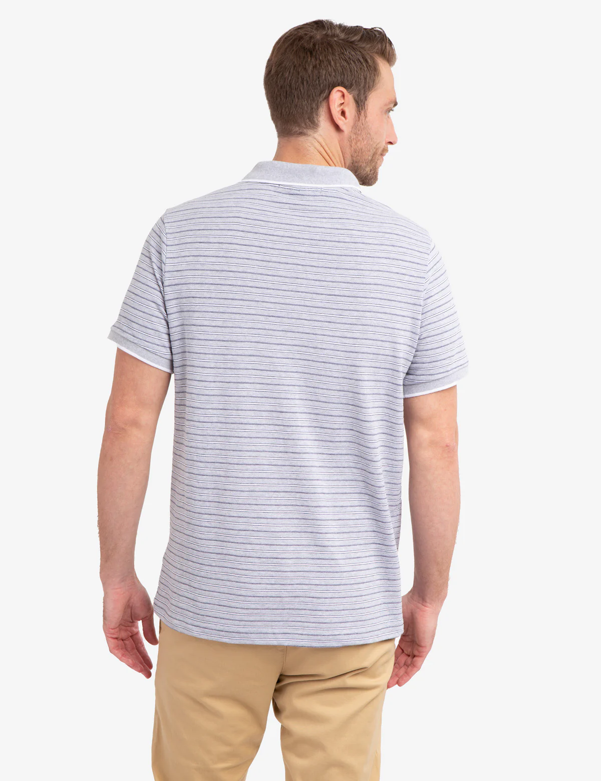 JACQUARD STRIPE JERSEY POLO SHIRT - Image 8
