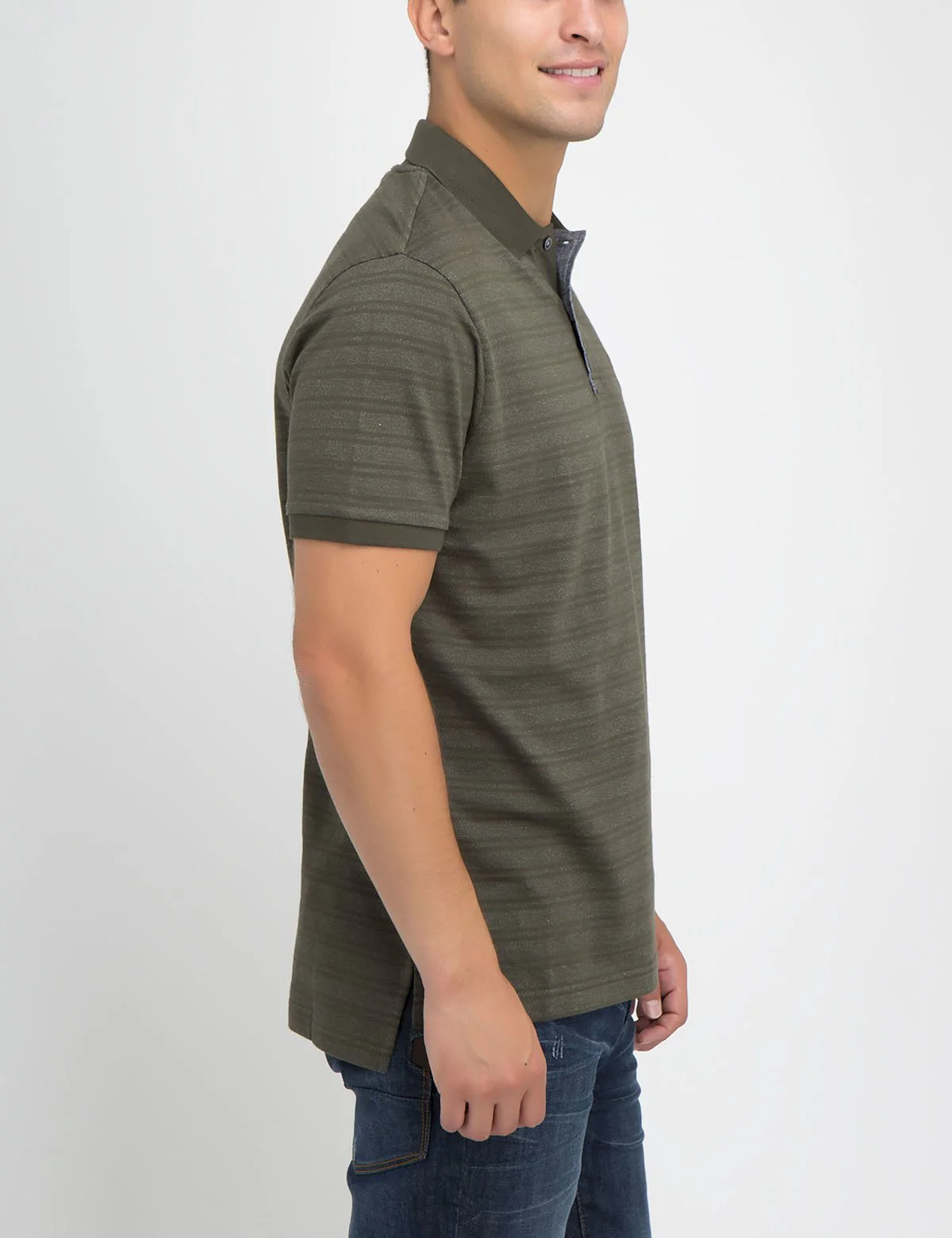 JACQUARD STRIPED POLO SHIRT - Image 2