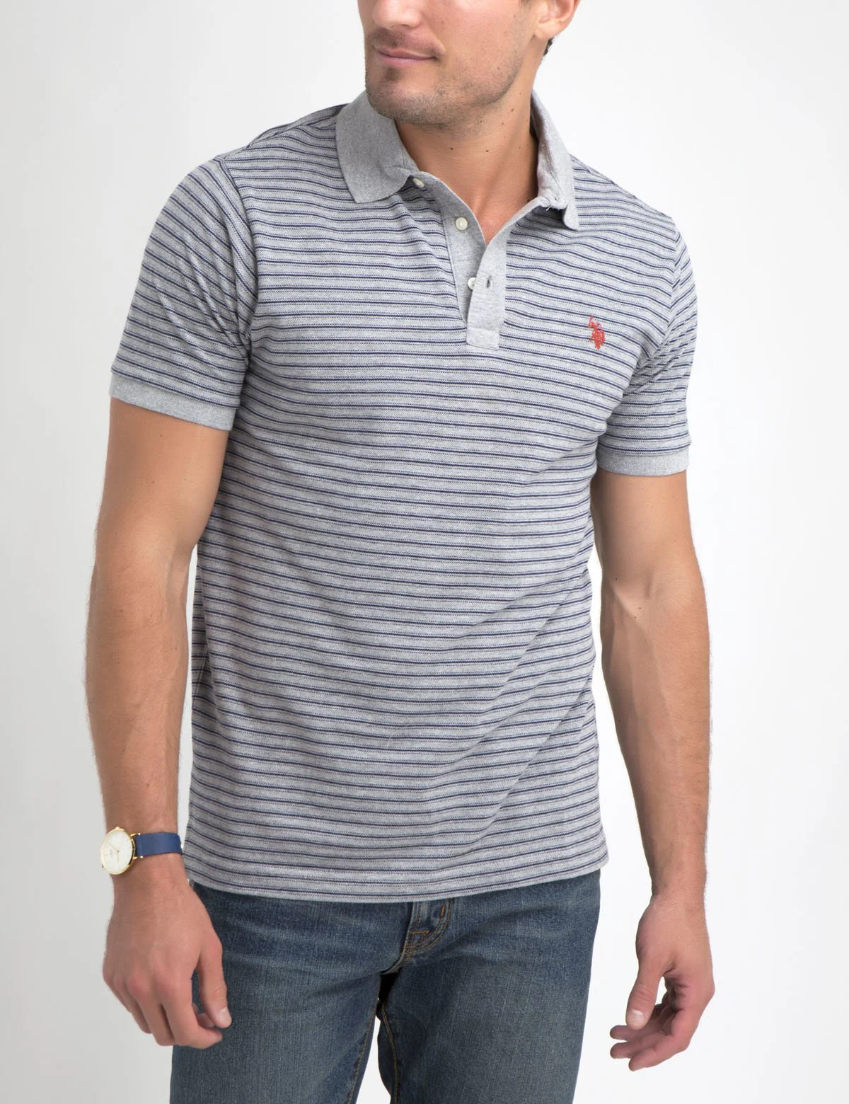 JACQUARD STRIPED POLO SHIRT - Image 10