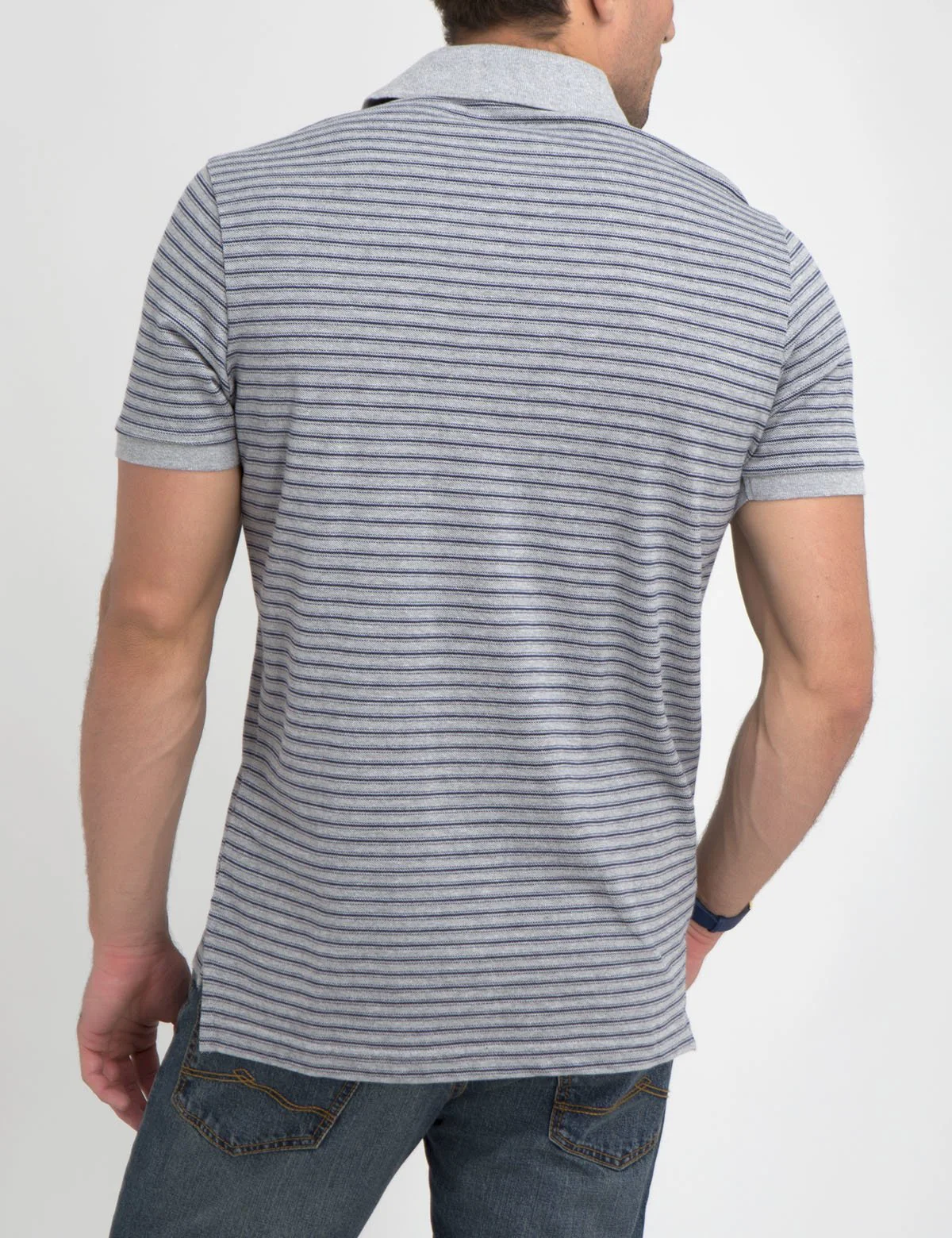 JACQUARD STRIPED POLO SHIRT - Image 6