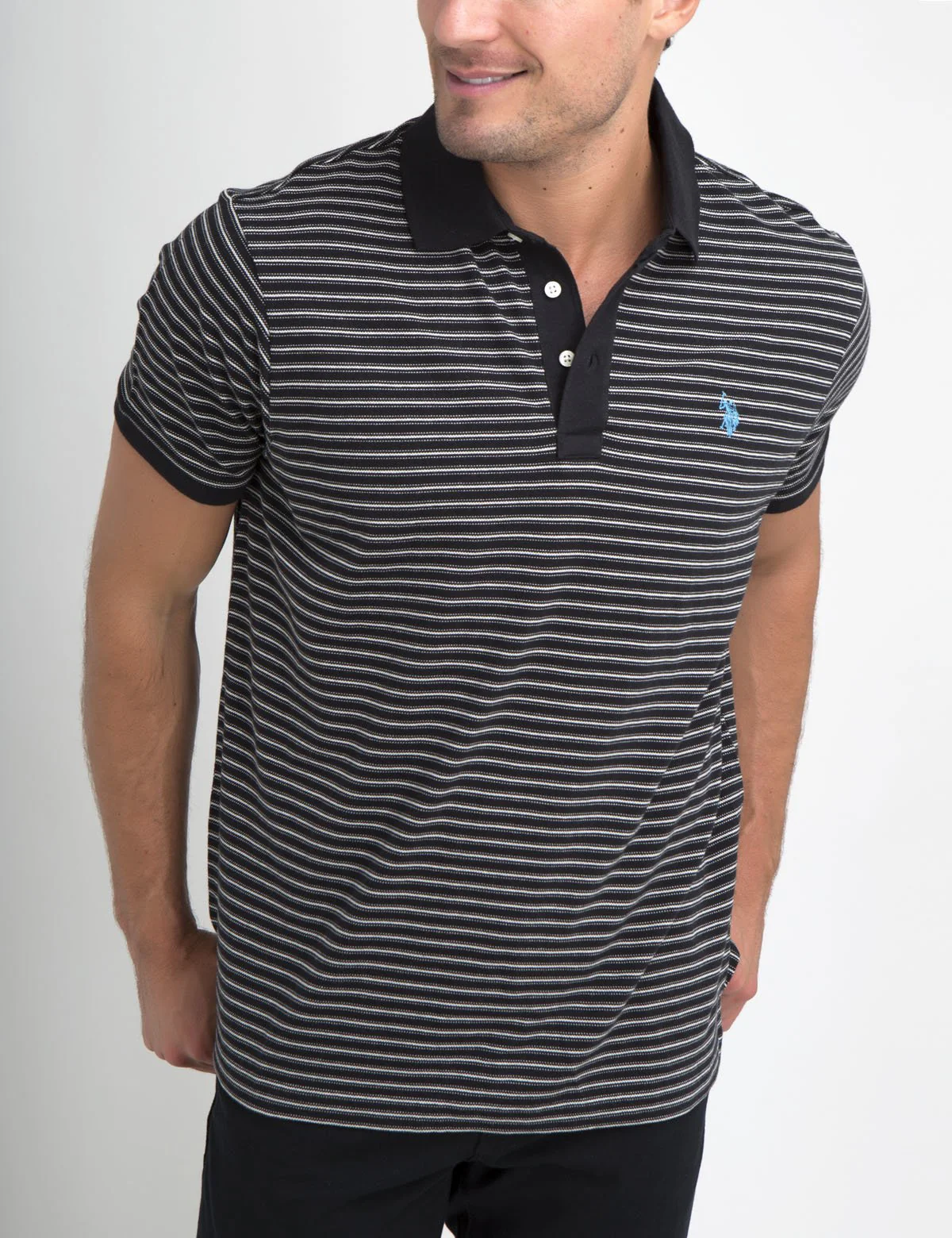 JACQUARD STRIPED POLO SHIRT - Image 7