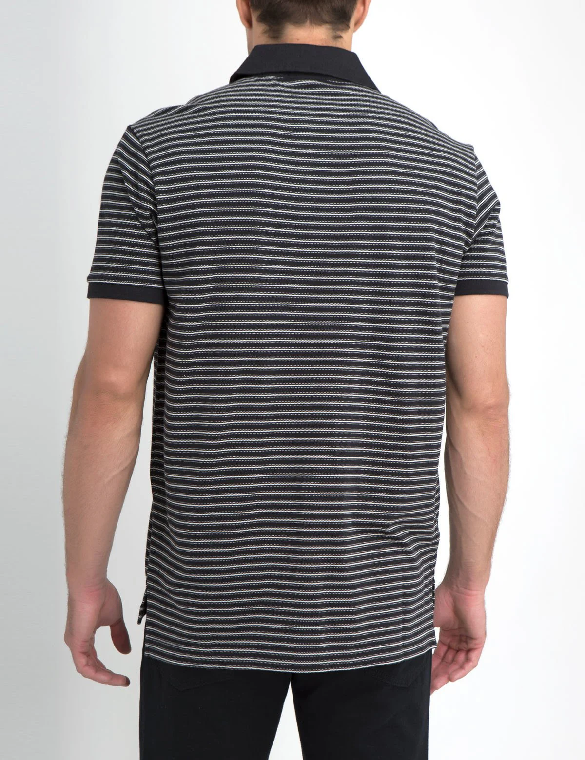JACQUARD STRIPED POLO SHIRT - Image 9