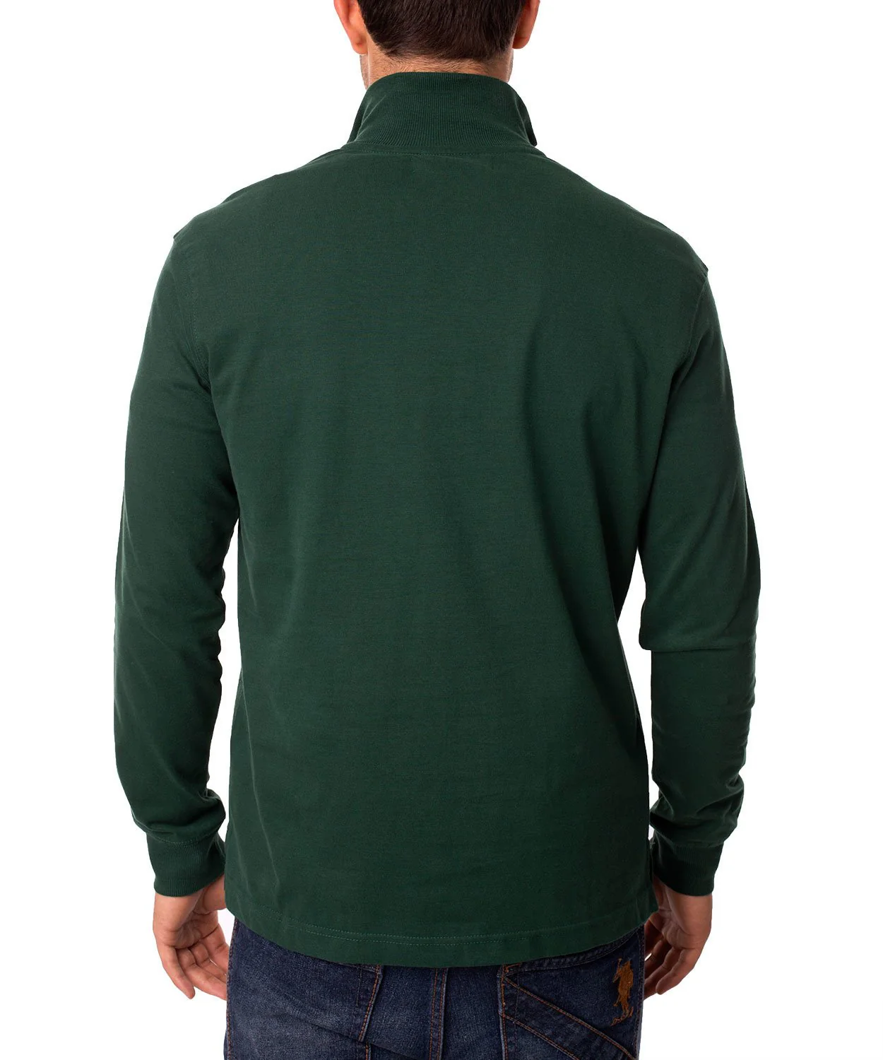 Jersey 1/4 Zip Mock Neck Sweatshirt - Image 3