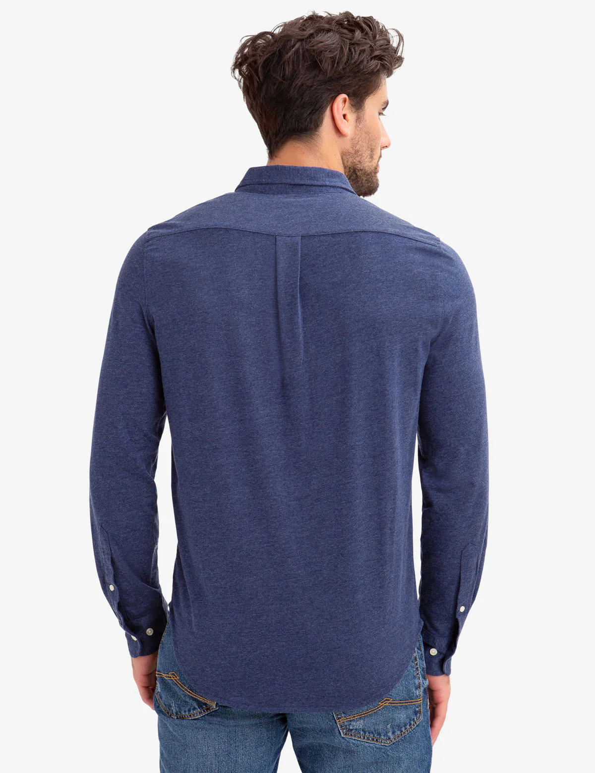 BLACK MALLET SLIM FIT JERSEY LONG SLEEVE SHIRT - Image 3