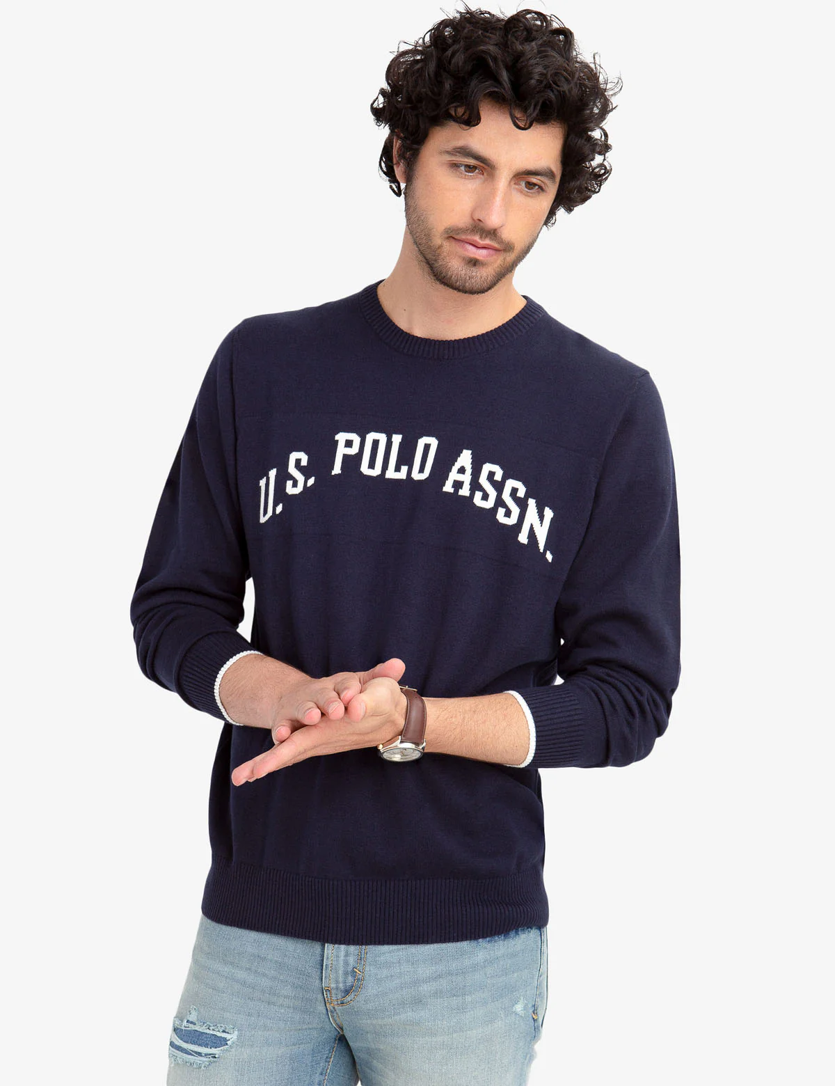 JERSEY CREW NECK SWEATER