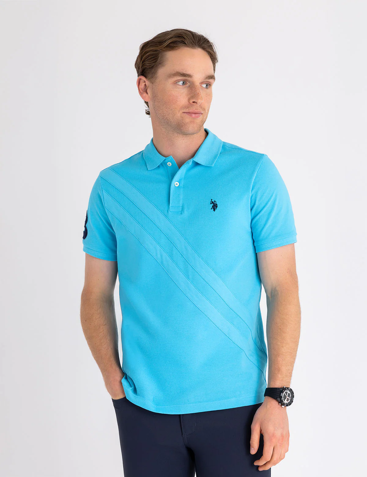 JERSEY DOUBLE SASH POLO SHIRT - Image 5