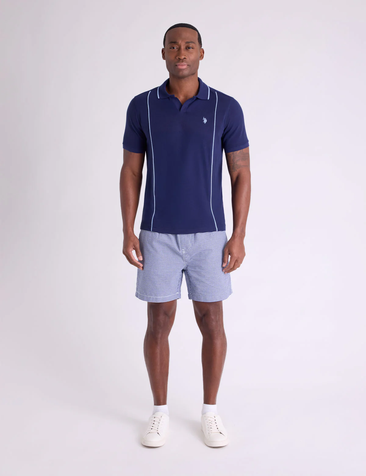 JOHNNY COLLAR PIQUE POLO SHIRT WITH RIB BAND - Image 2