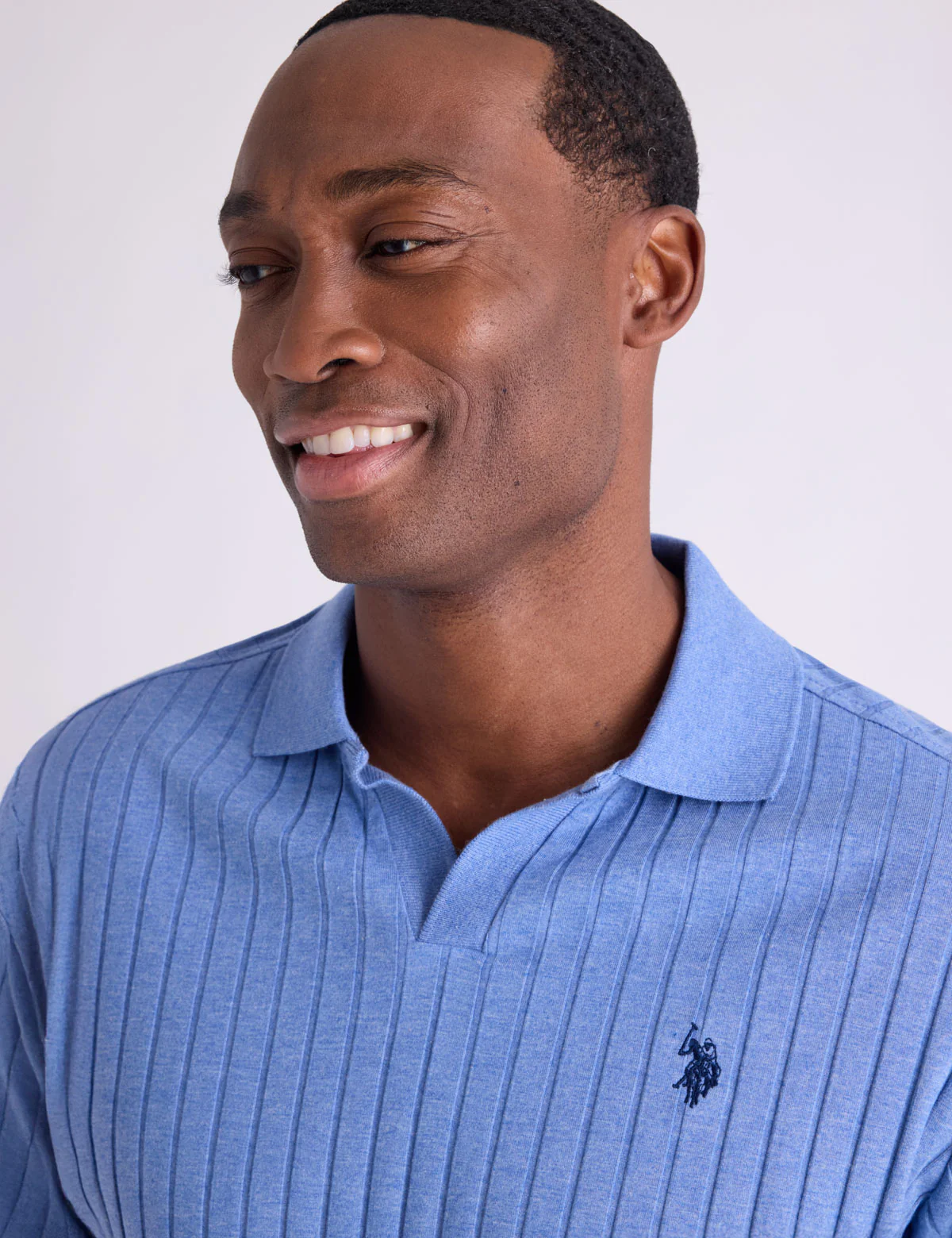 JOHNNY COLLAR WIDE RIB JERSEY POLO SHIRT - Image 9