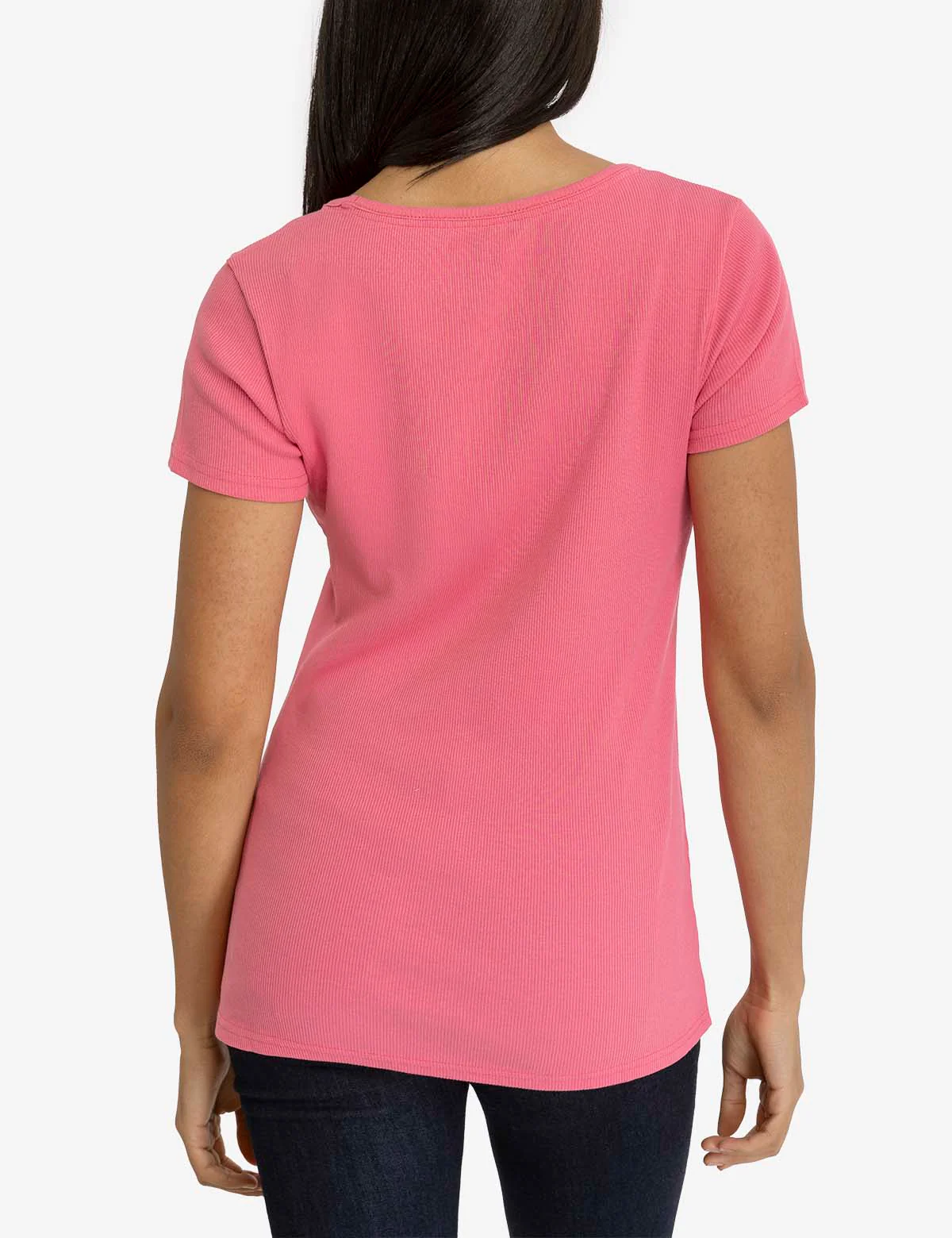 KNOTCHED RIB SHORT SLEEVE TOP - Image 6
