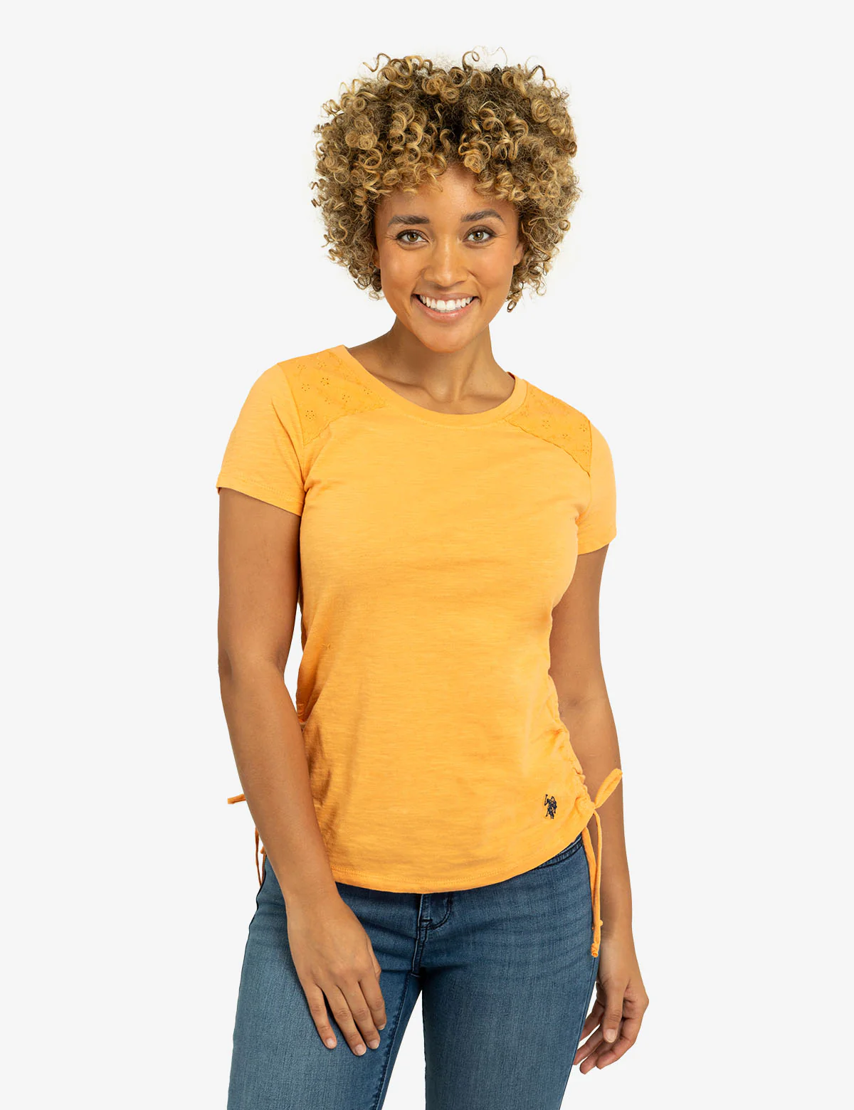 LACE SHOULDER SIDE TIE TOP - Image 11