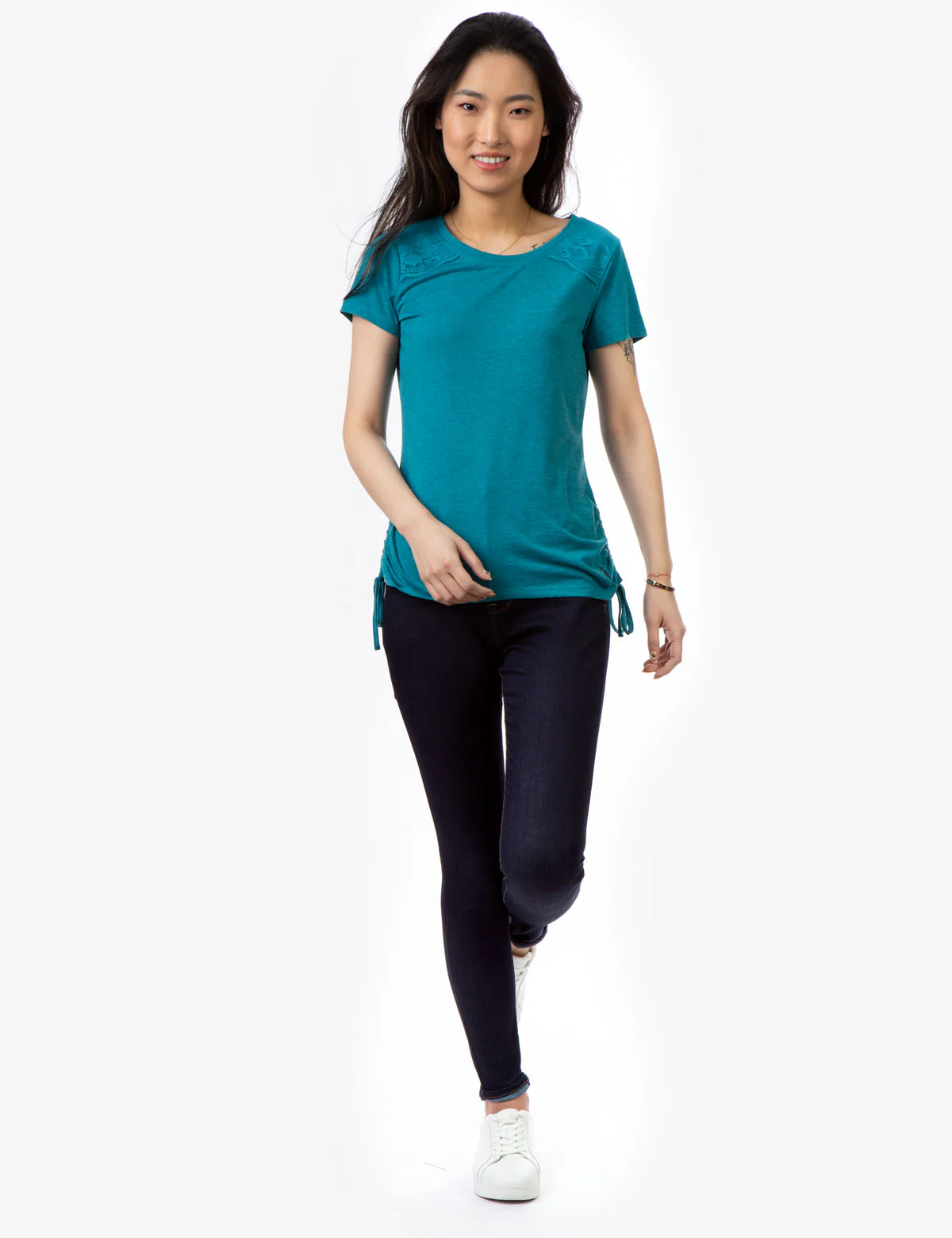LACE SHOULDER SIDE TIE TOP - Image 17