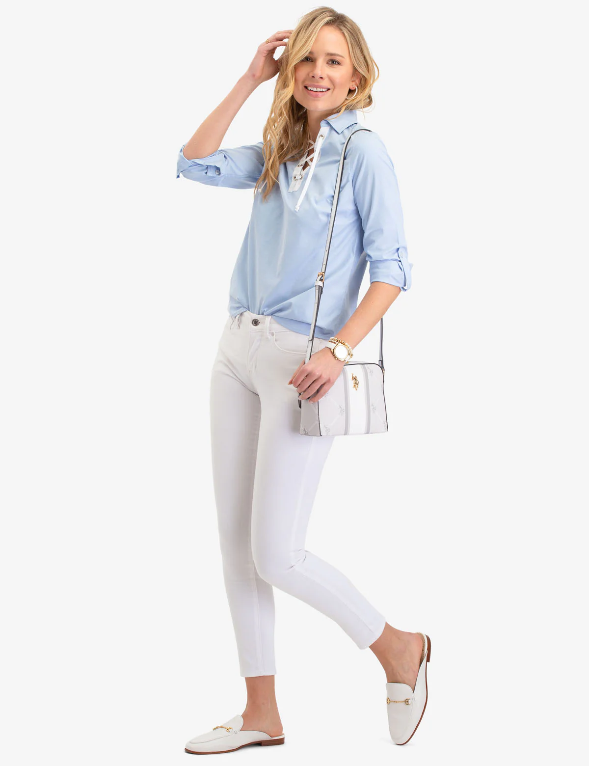 LACE UP OXFORD SHIRT - Image 2