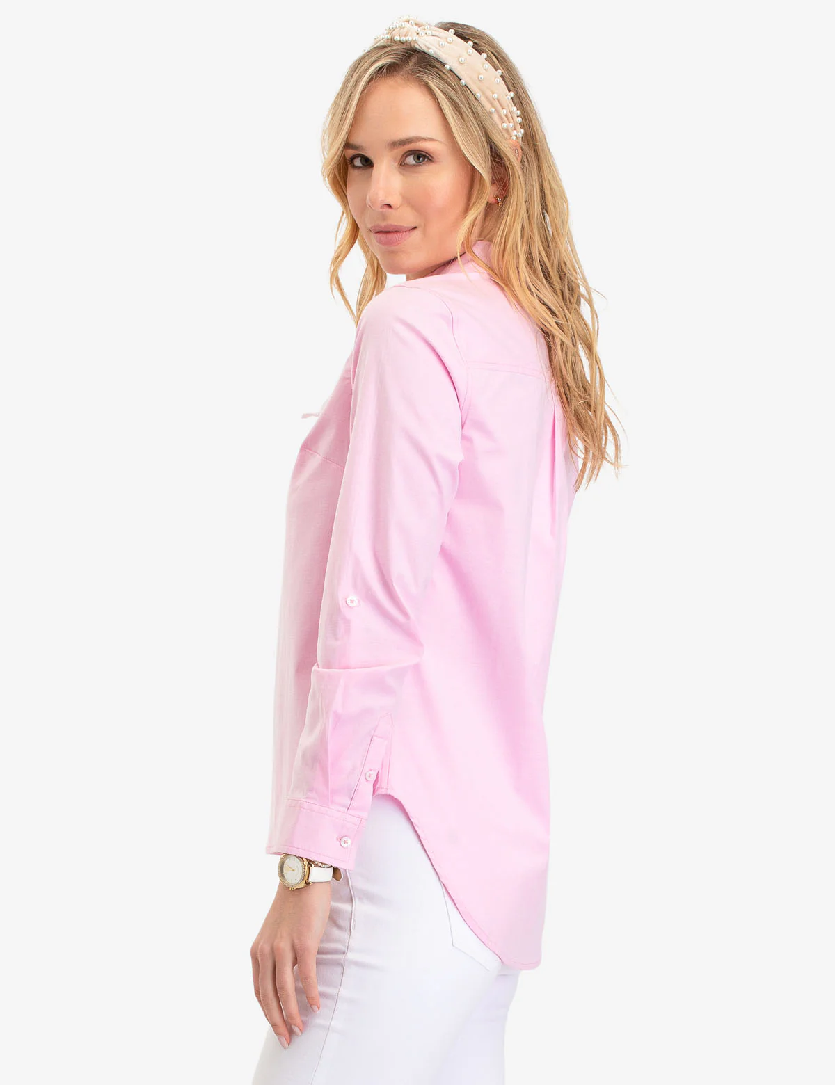 LACE UP OXFORD SHIRT - Image 5