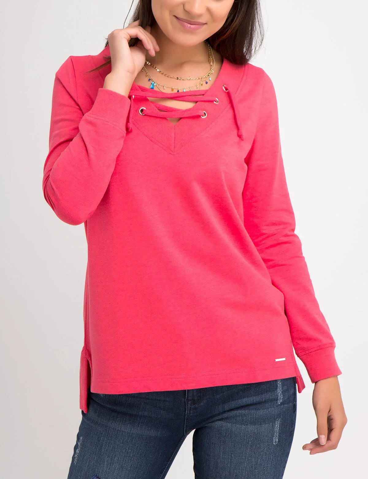 LACE UP SWEATSHIRT - Image 5