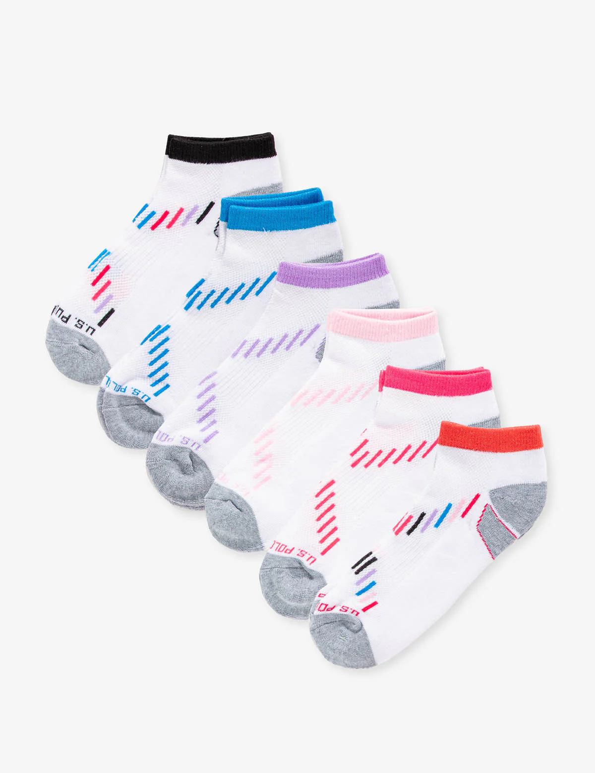 LADIES 6PK LOWCUT PERFORMANCE SOCKS