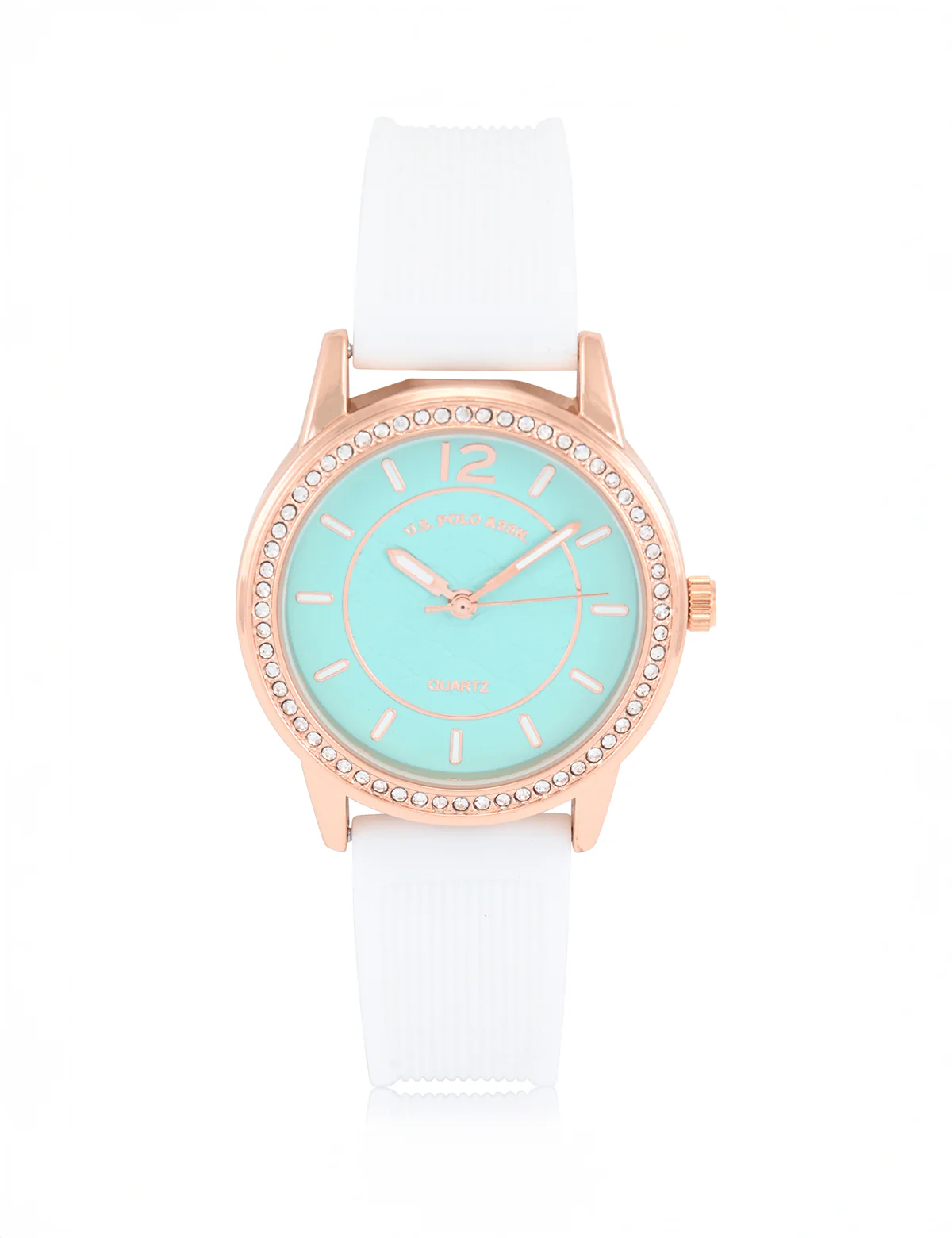 LADIES BLUE FACE WATCH WITH GOLD ACCENT - Image 3