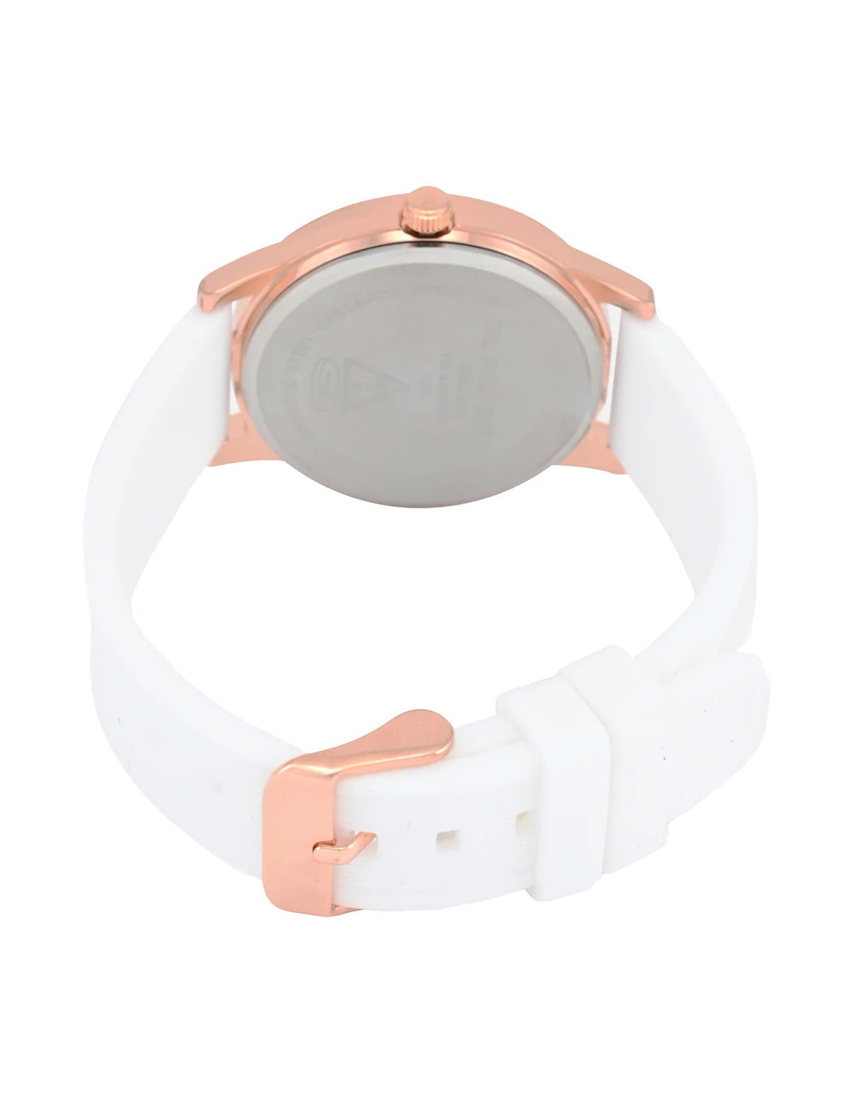 LADIES BLUE FACE WATCH WITH GOLD ACCENT - Image 5