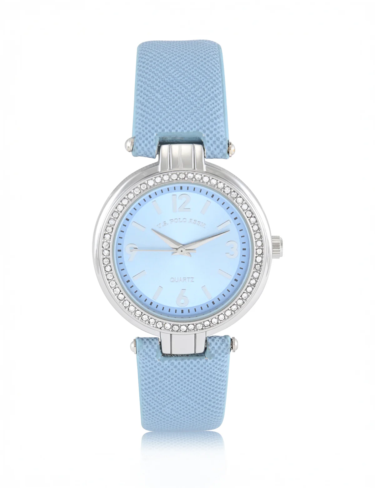 LADIES BLUE STRAP WATCH WITH SILVER ACCENT - Image 3