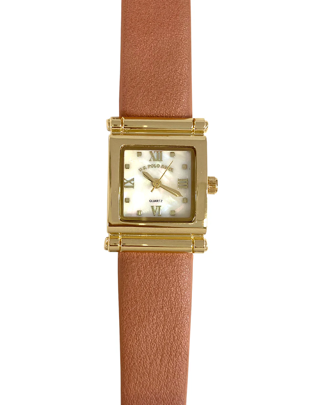 LADIES BROWN STRAP SQUARE FACE WATCH - Image 4