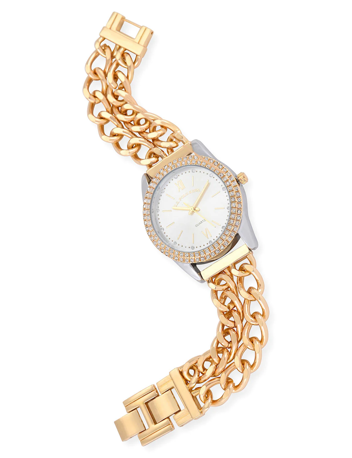 LADIES CLASSIC GOLD LINK BRACELET WATCH - Image 3