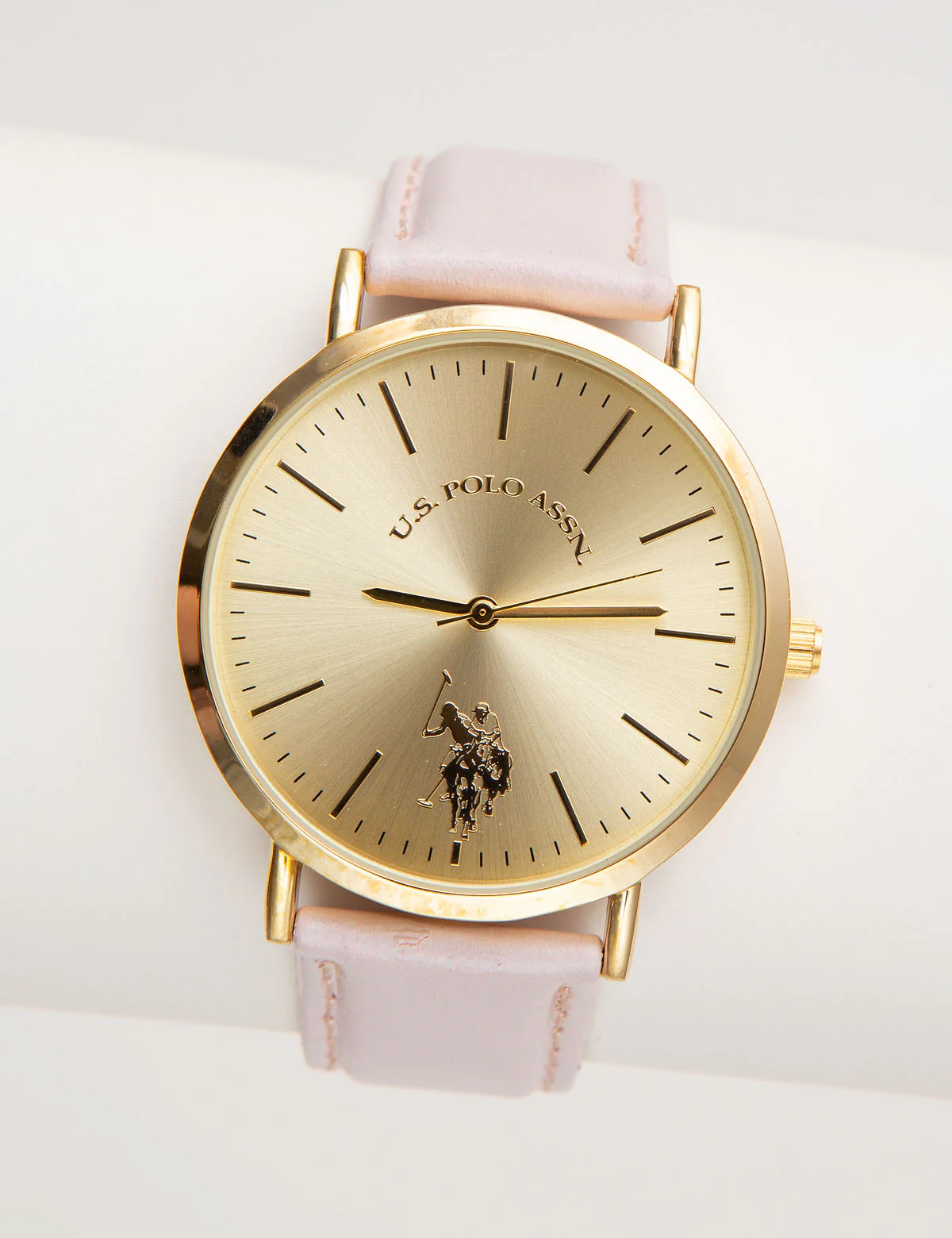 LADIES CLASSIC PINK STRAP WATCH