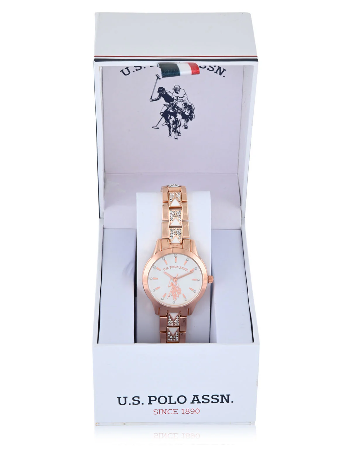 LADIES EMBELLISHED DECO ANALOG WATCH - Image 2