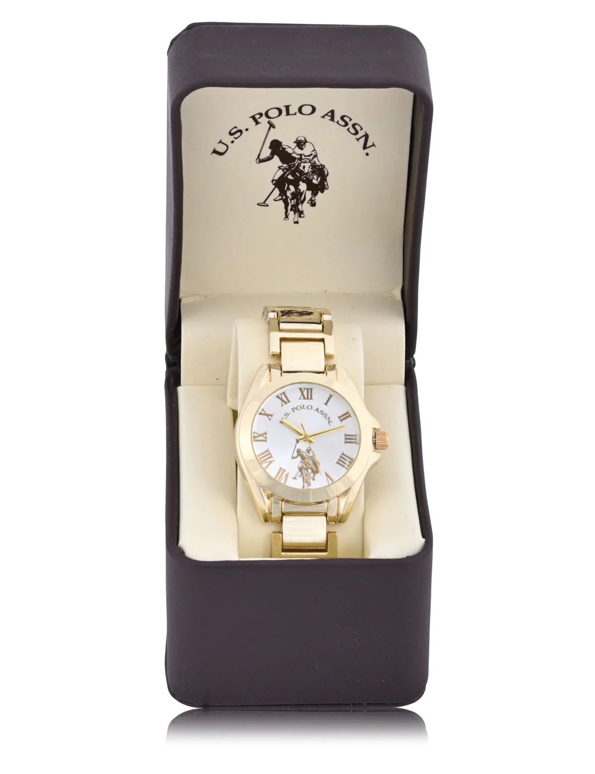 LADIES GOLDTONE BRACELET WATCH WITH SILVER DIAL - Image 3