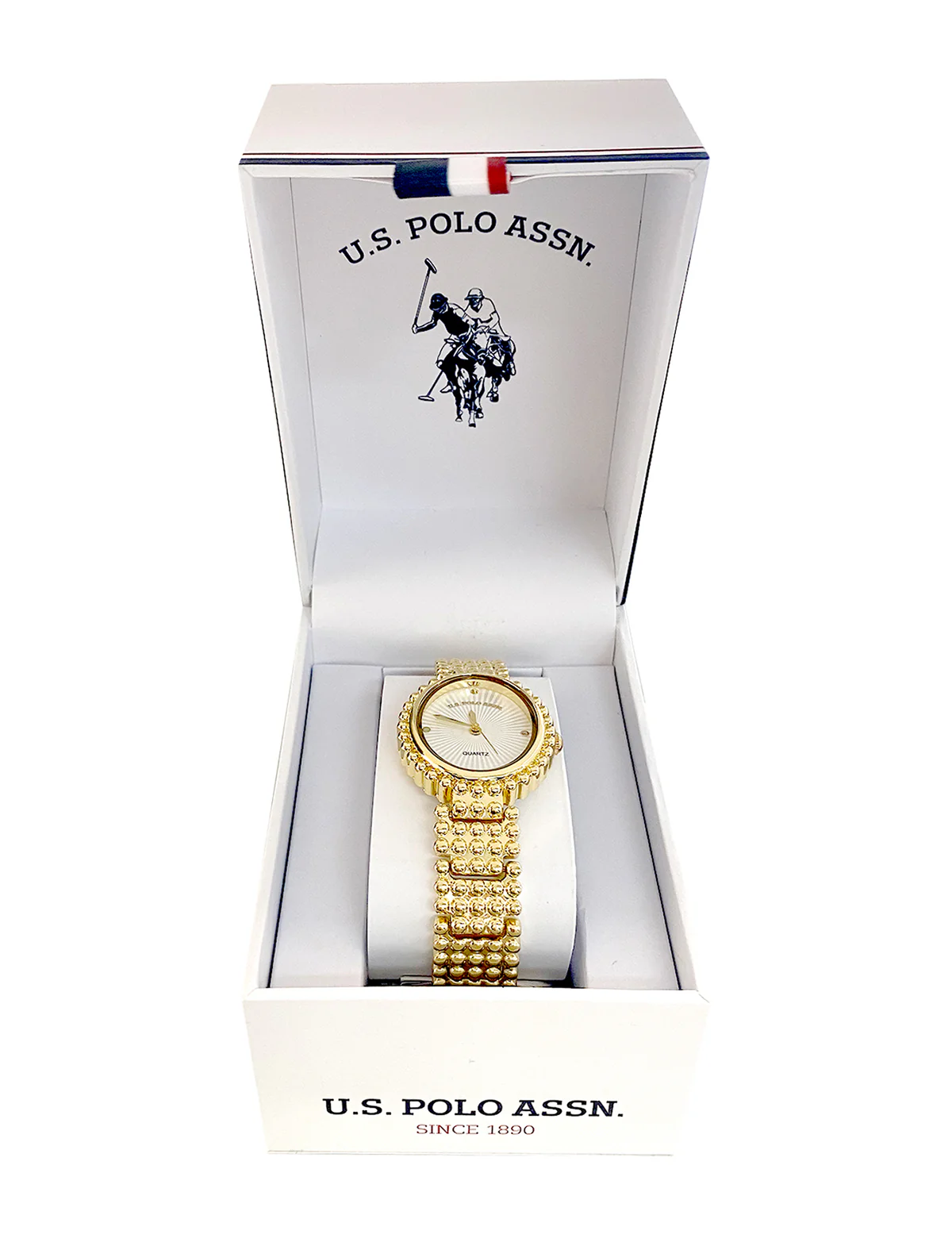 LADIES OVAL FACE GOLD ANALOG WATCH - Image 2