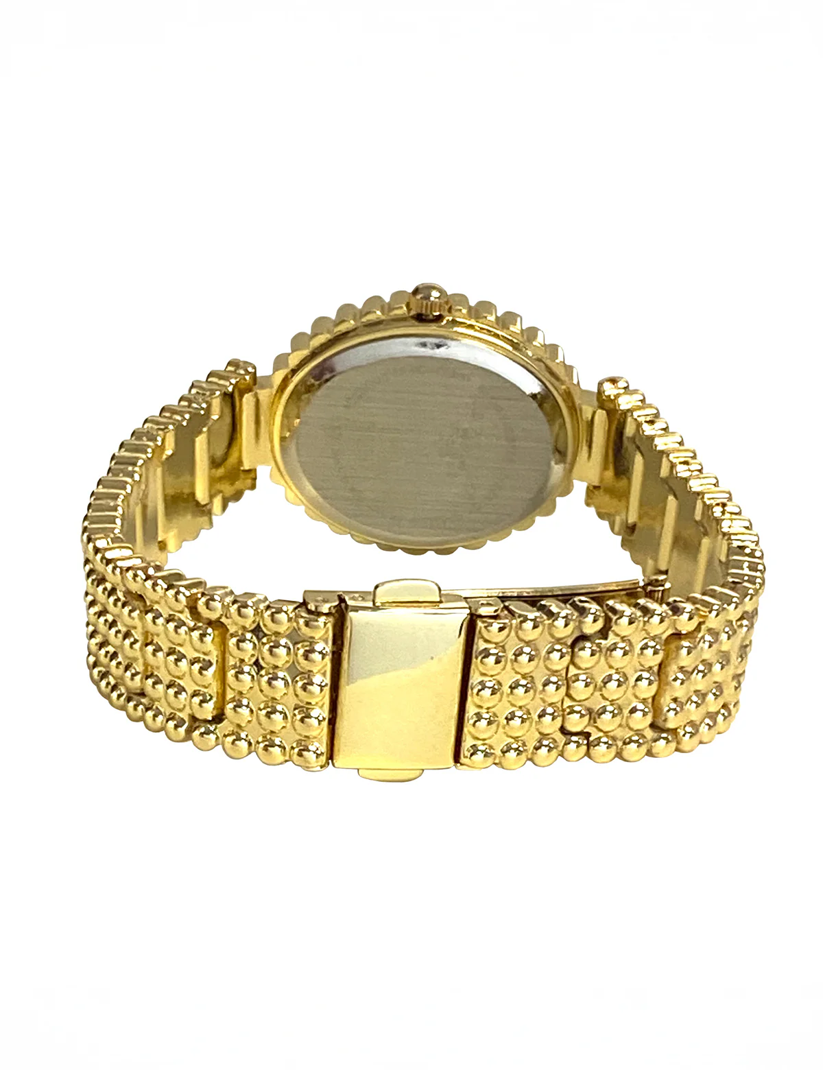 LADIES OVAL FACE GOLD ANALOG WATCH - Image 4