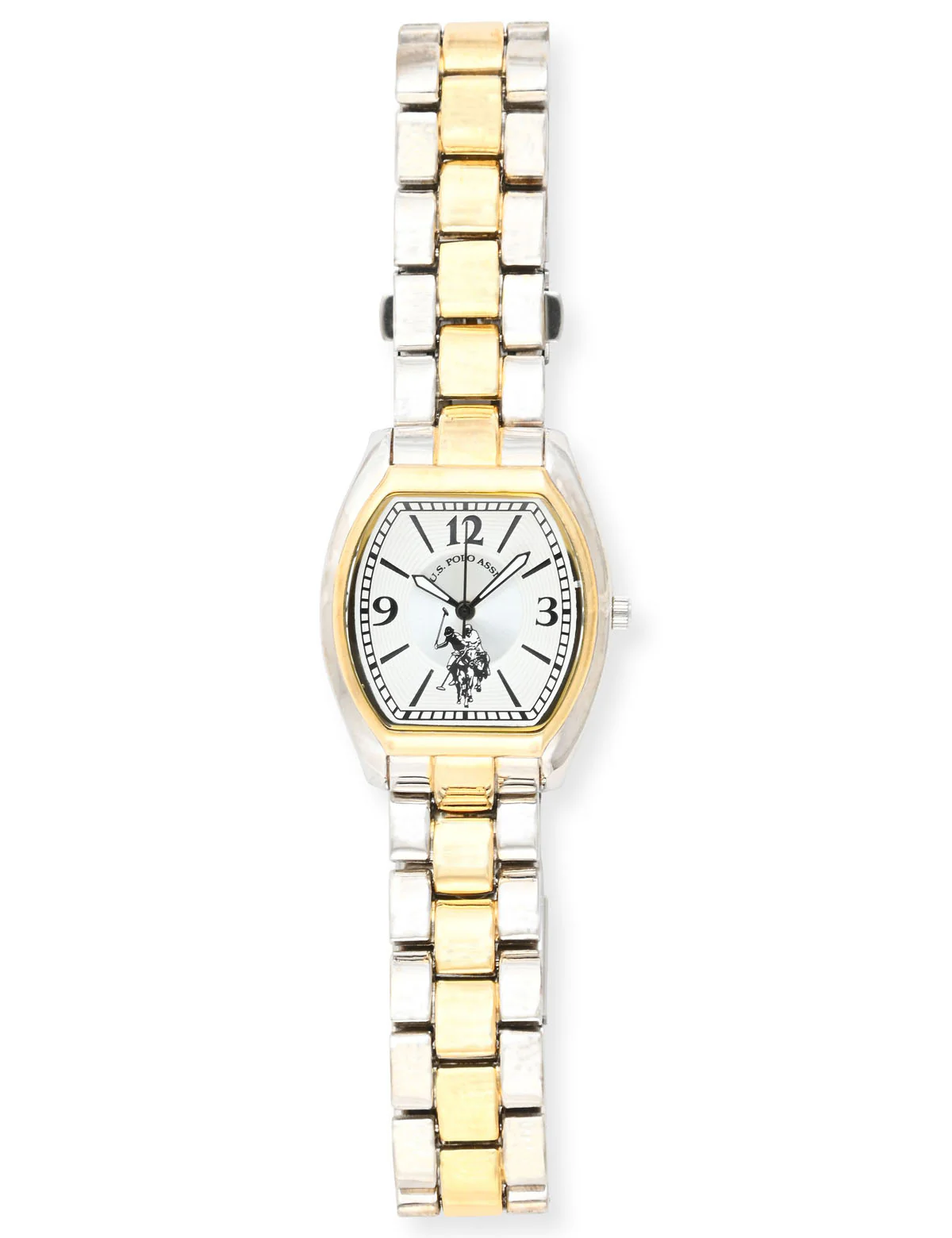 LADIES SILVER AND GOLD SQUARE FACE WATCH - Image 4