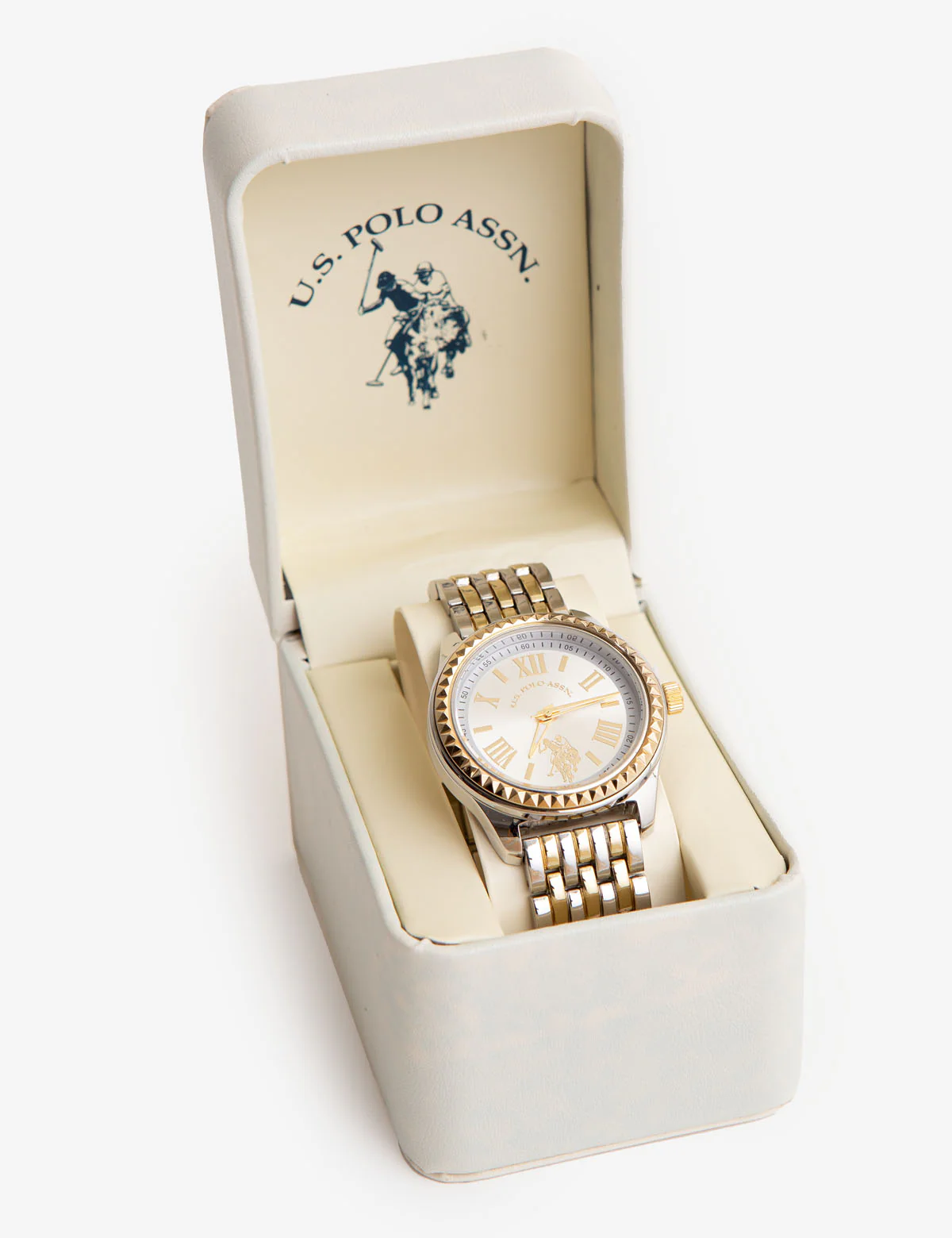 LADIES SILVER GOLD LINK WATCH - Image 2