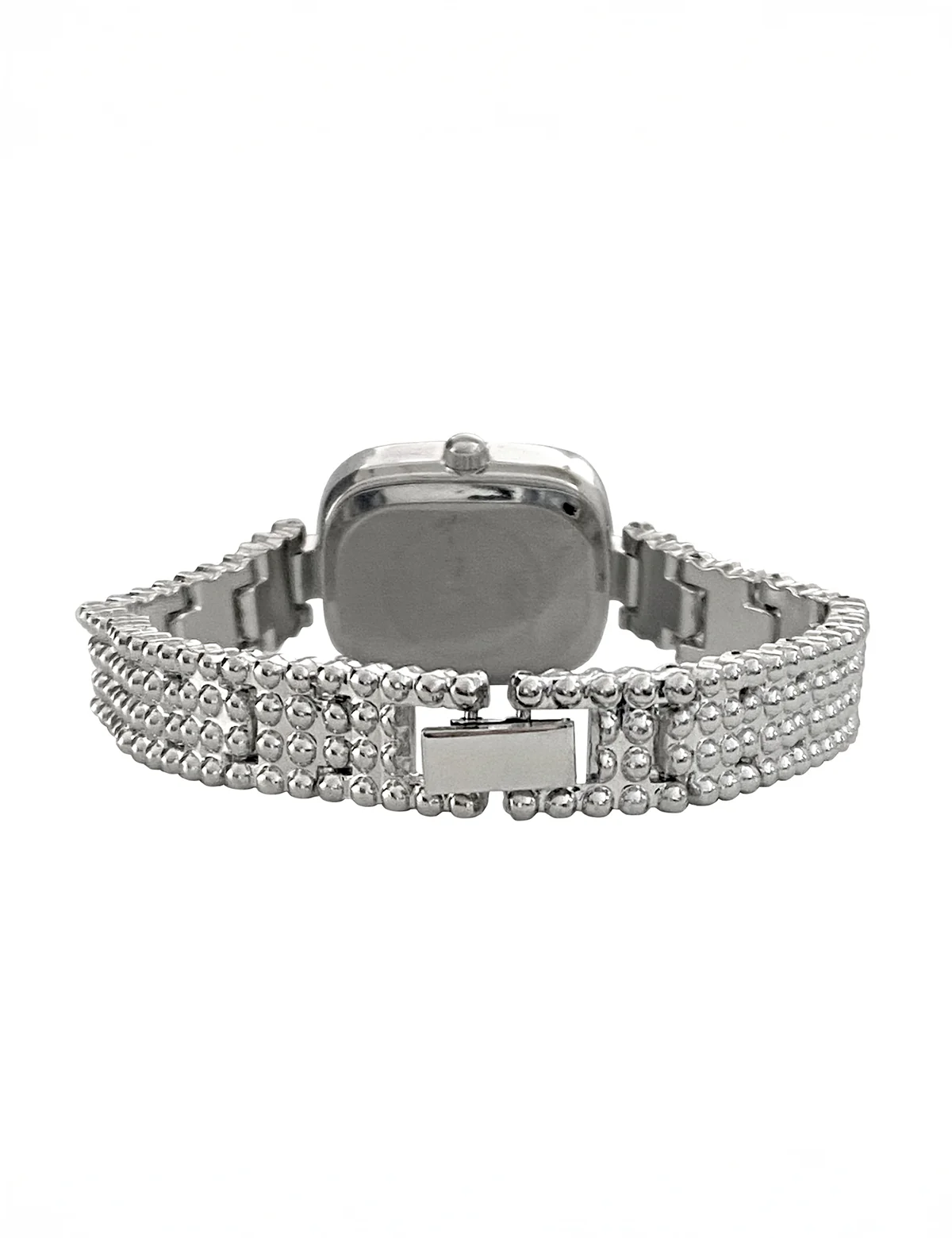 LADIES SILVER OVAL WATCH WITH BLUE FACE - Image 6